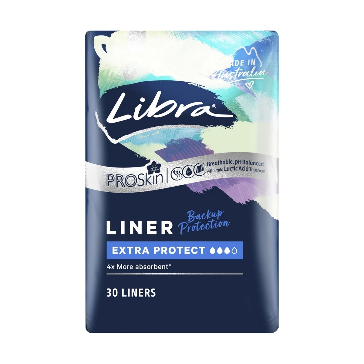 1 30 Pack Libra ProSkin Extra Protect Liners, 1 of 3