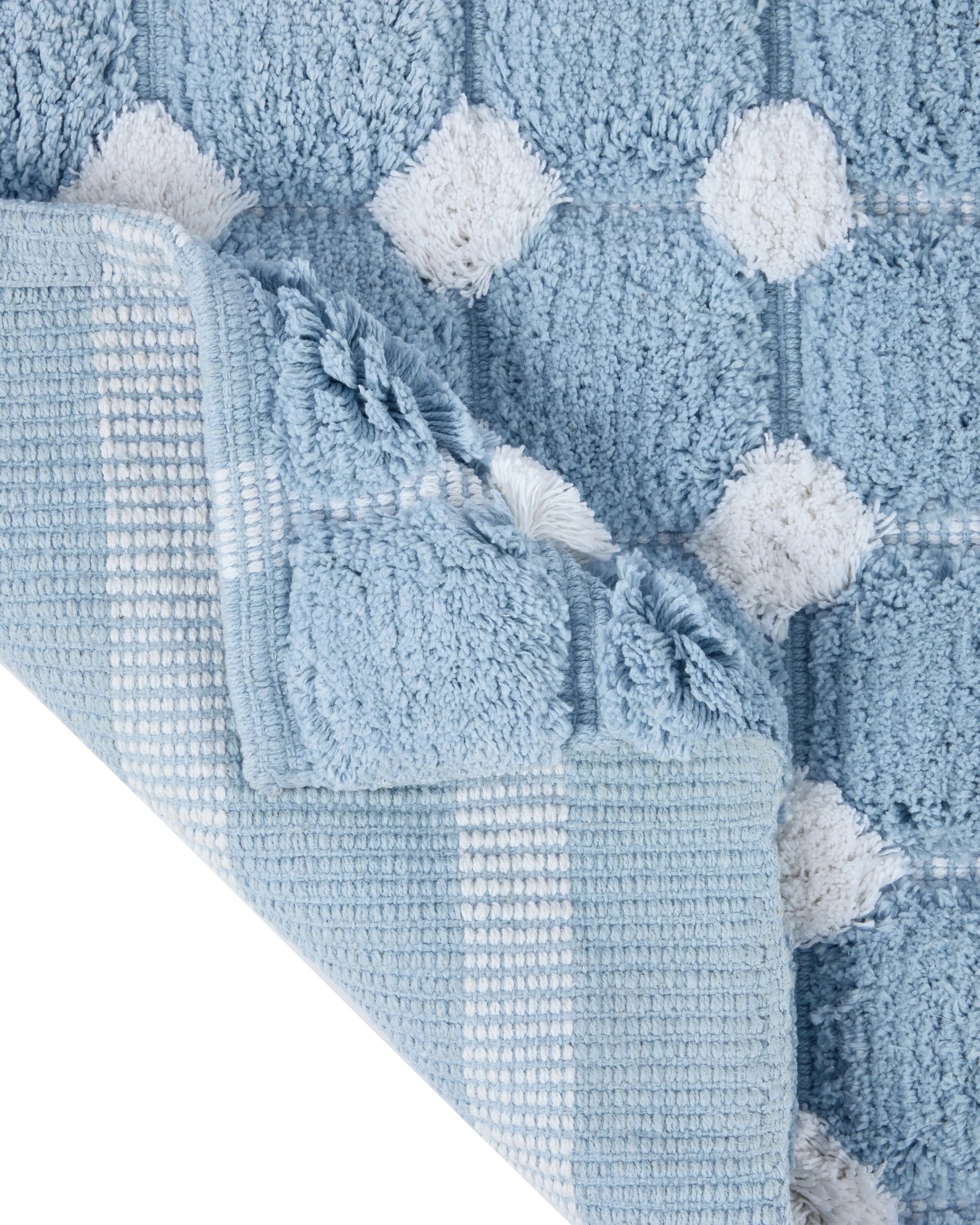 2 Popcorn Bath Mat - Blue, 2 of 5
