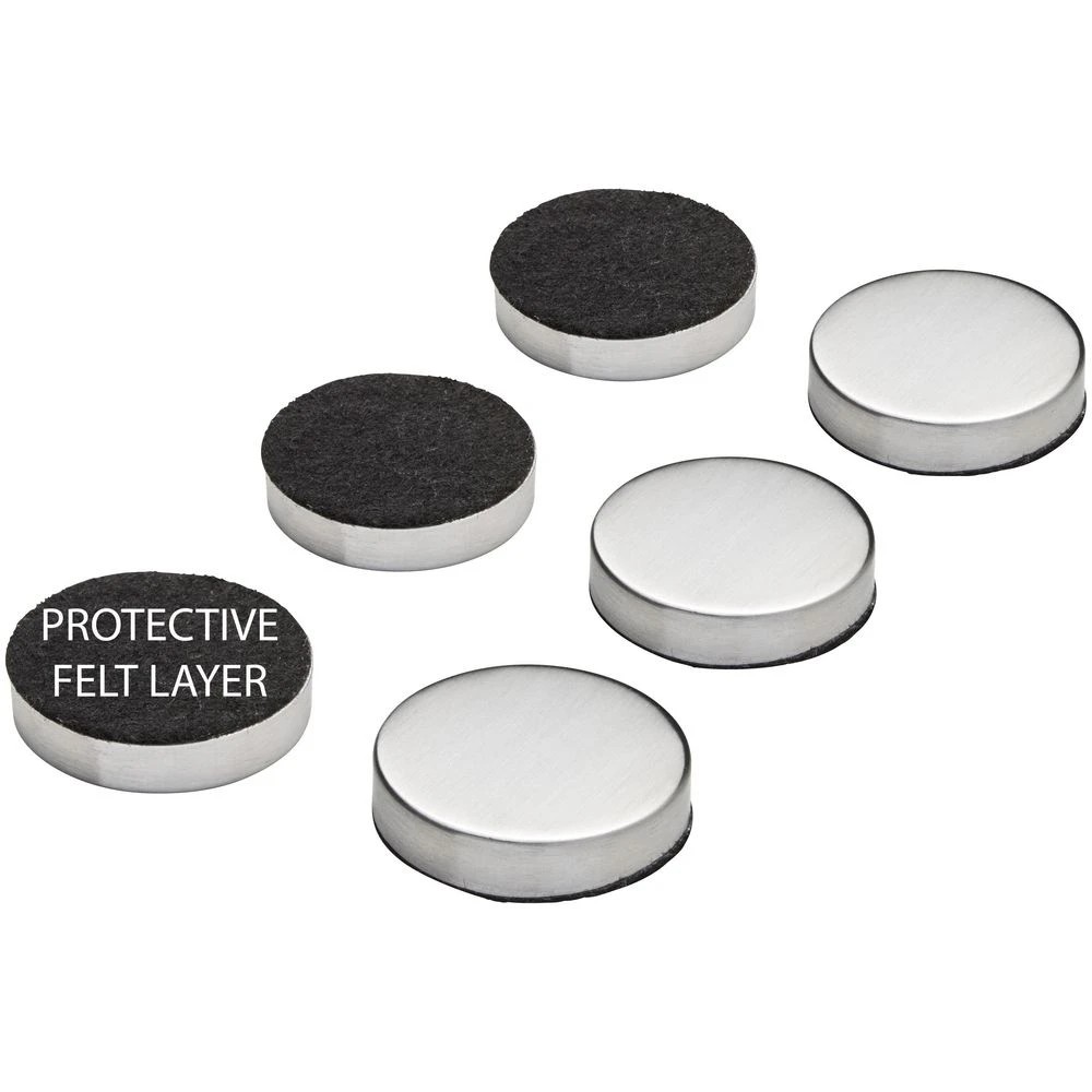 2 J.Burrows Super Strong Round Magnets Chrome 6 Pack, 2 of 2