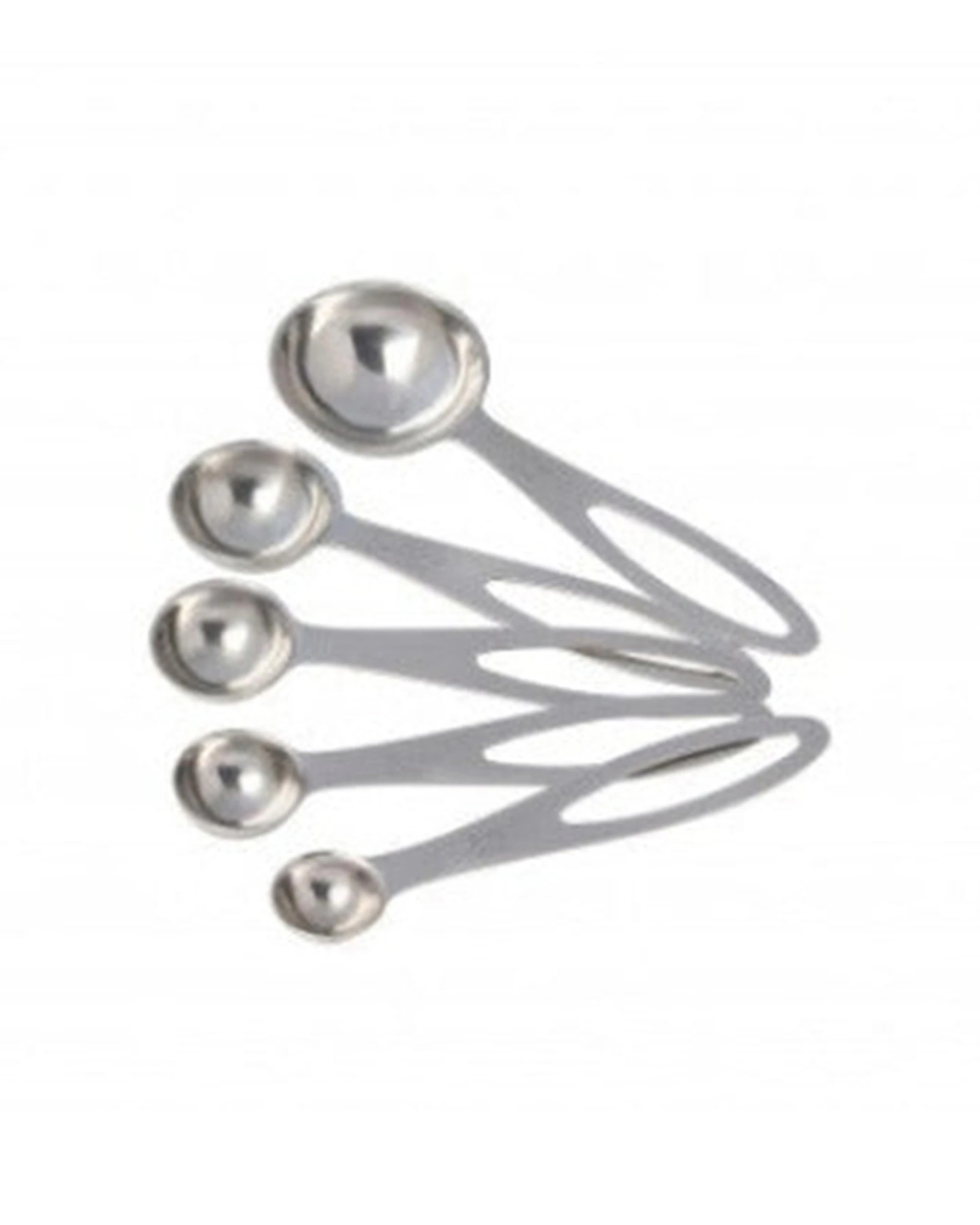 2 Cuisena 5-Piece Stainless Steel Measuring Spoon Set - Silver - Silver, 2 of 3