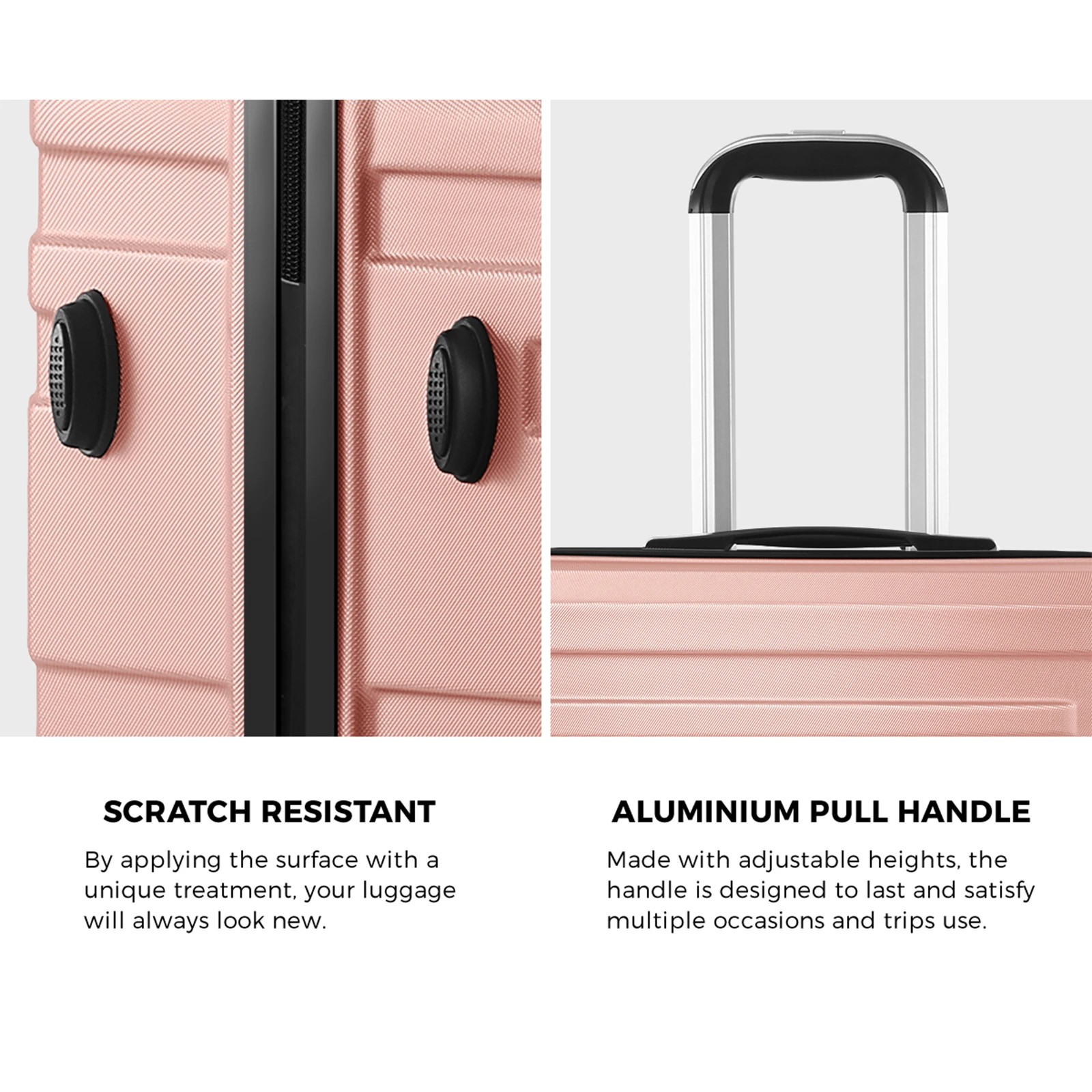 5 Mazam 28" Luggage Suitcase Travel TSA Lock Storage Hard Shell Case - Pink, 5 of 10