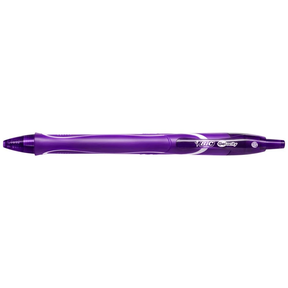 1 BIC Gel-ocity Quick Dry Gel Pen 0.7mm Purple, 1 of 2