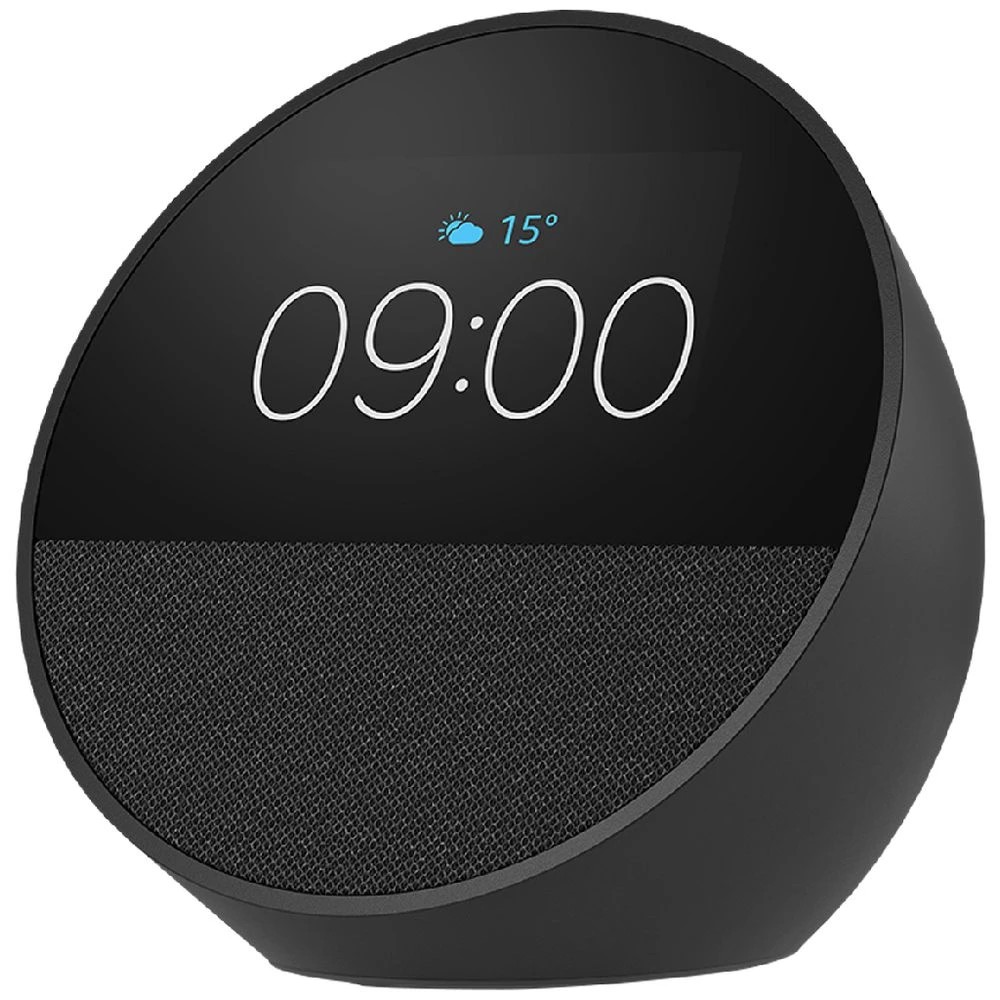 1 Amazon Echo Spot Smart Alarm Clock with Alexa Black, 1 of 3
