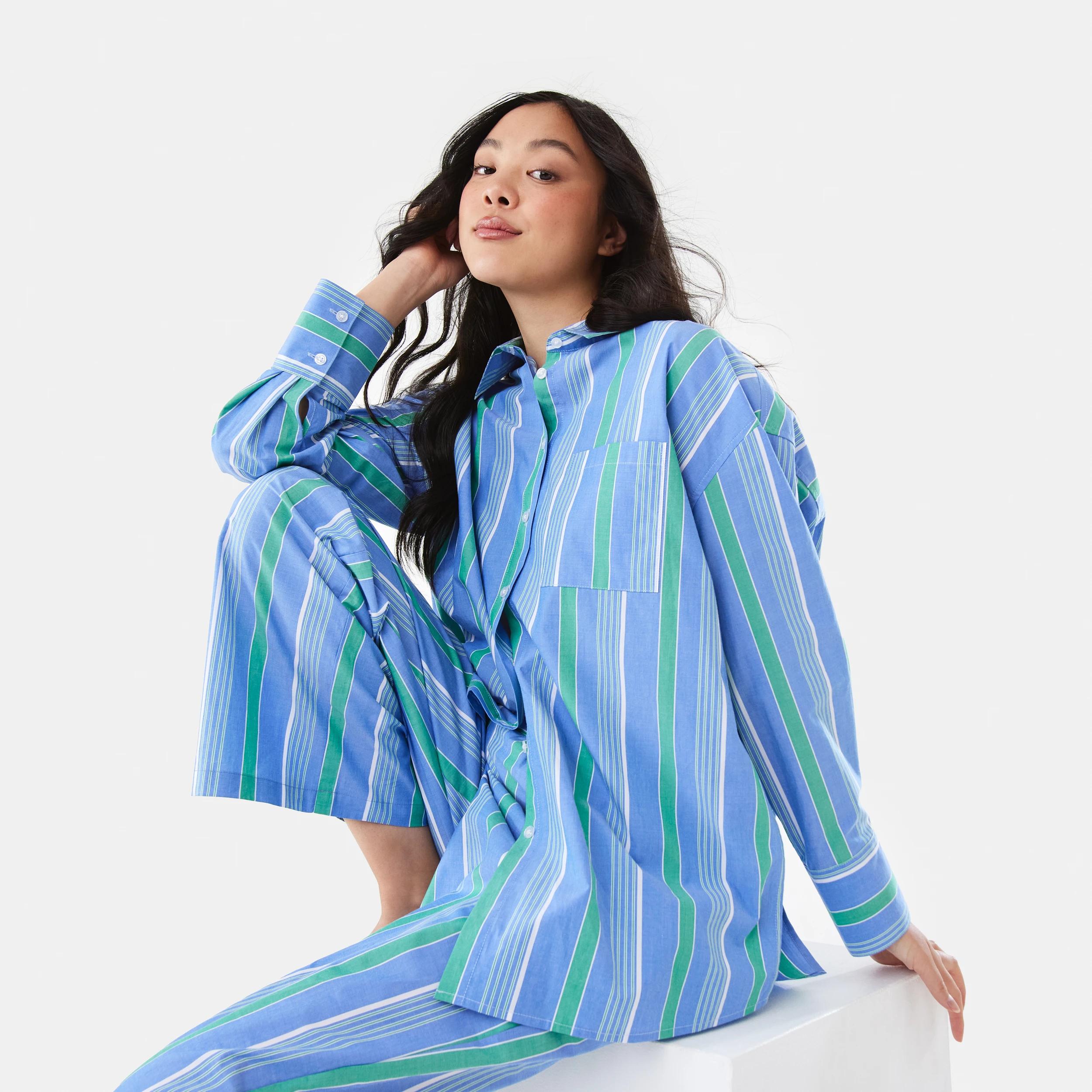 7 Poplin Pants POP STRIPE BLUE MARINE, 7 of 9