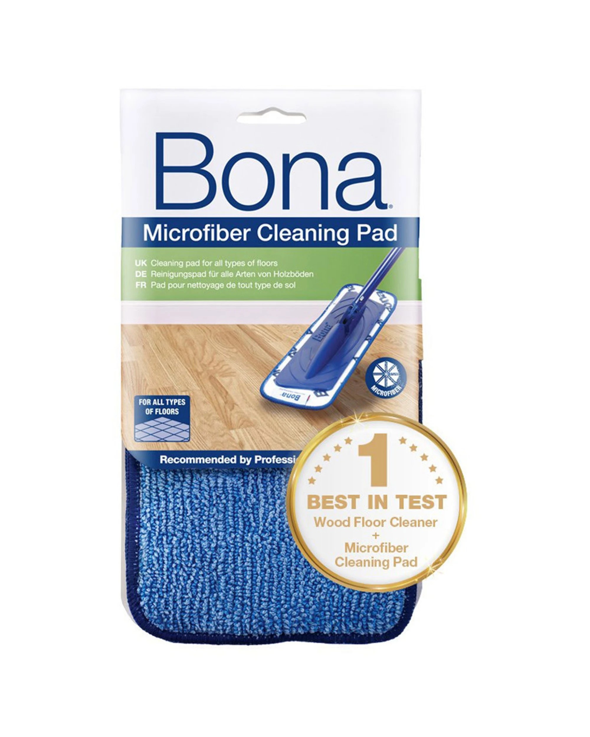 3 Bona Microfibre Applicator Cleaning Dusting Pads Washable Reusable Multipack - Multi, 3 of 4