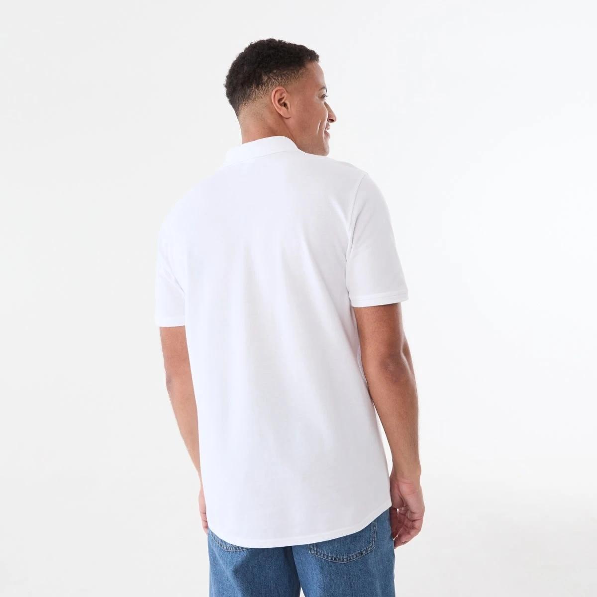 3 Basic Pique Polo White, 3 of 8