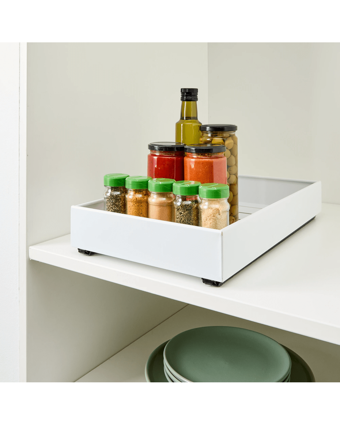 2 White Pull-Out Cabinet Drawer, 2 of 10