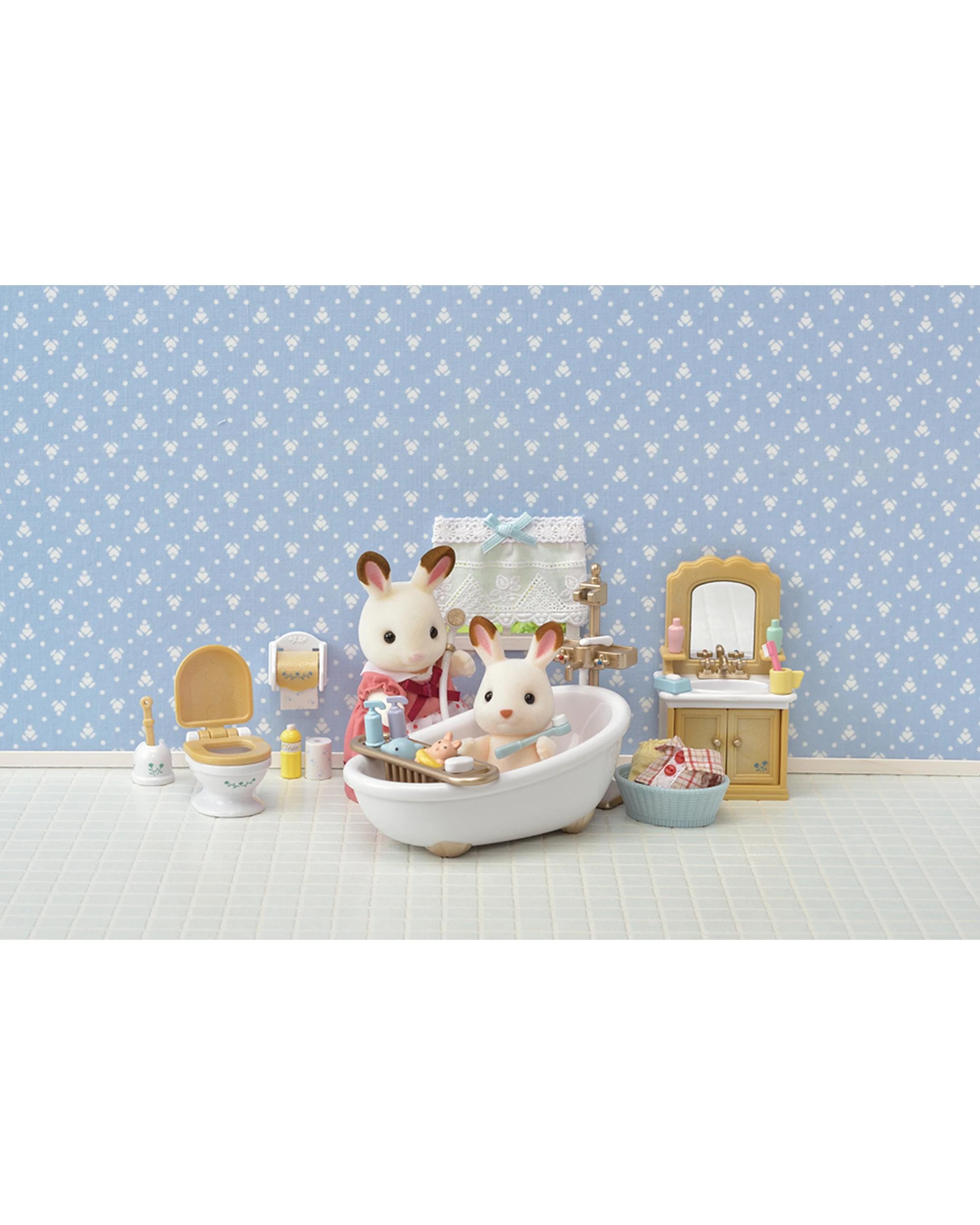 4 Sylvanian Families Country Bathroom Play Set, 4 of 4
