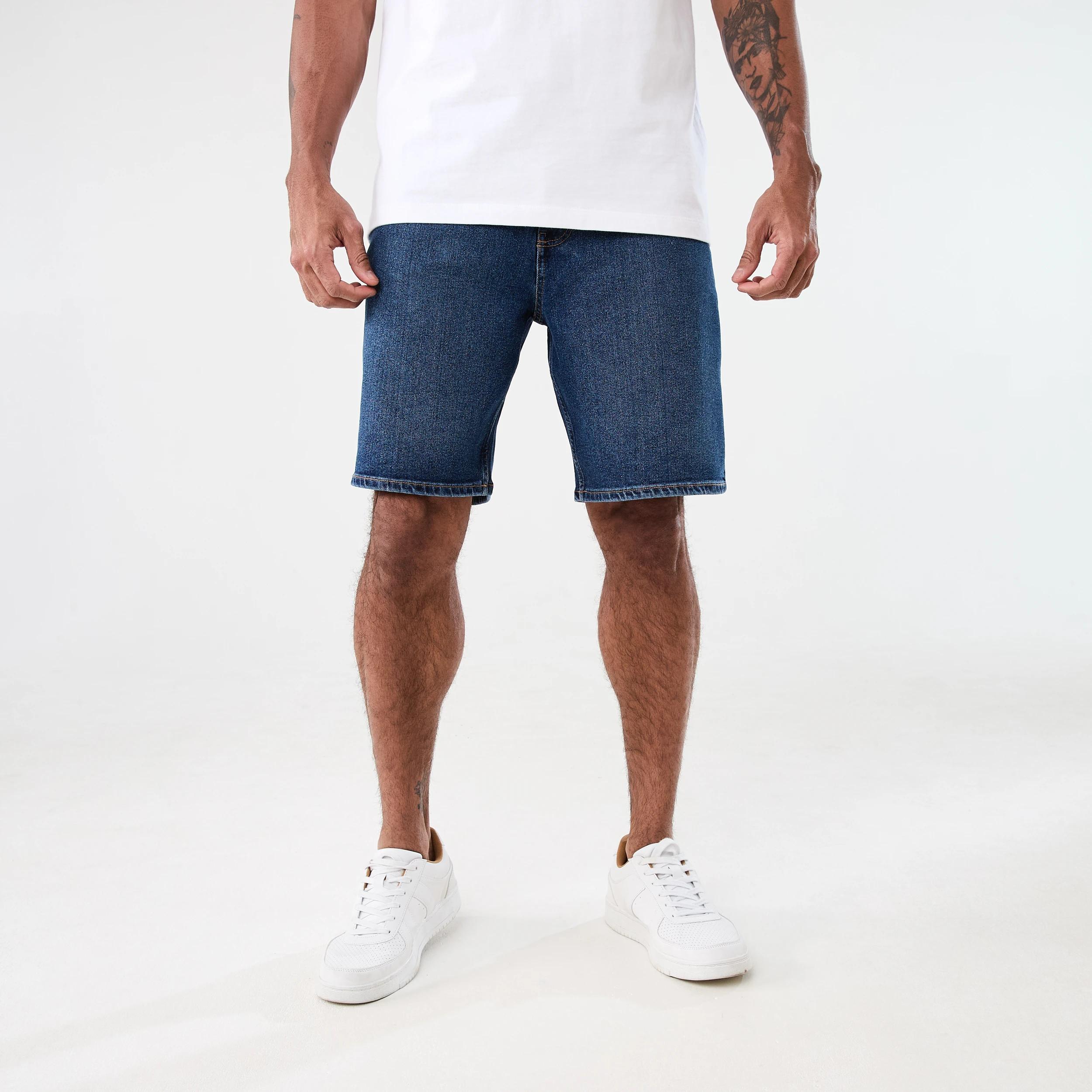 6 Regular Denim Shorts Dark Wash, 6 of 6