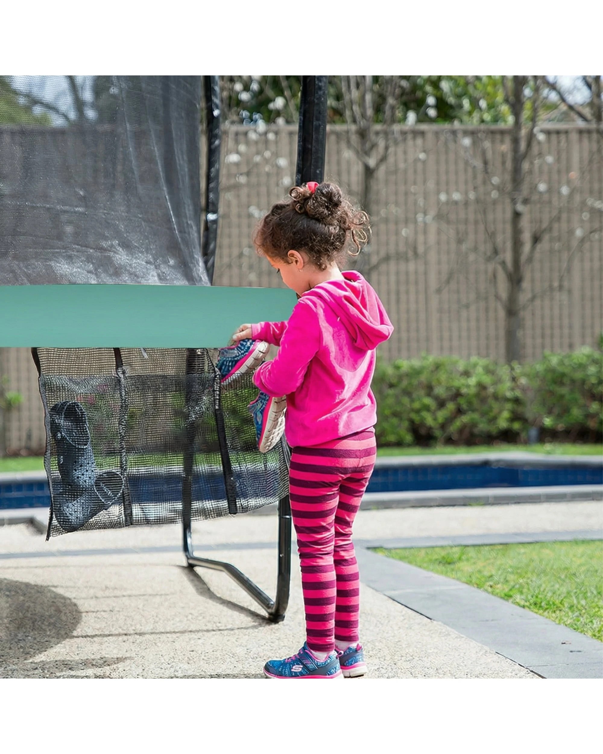 3 Kahuna 16ft Trampoline with Roof in Green, 3 of 8