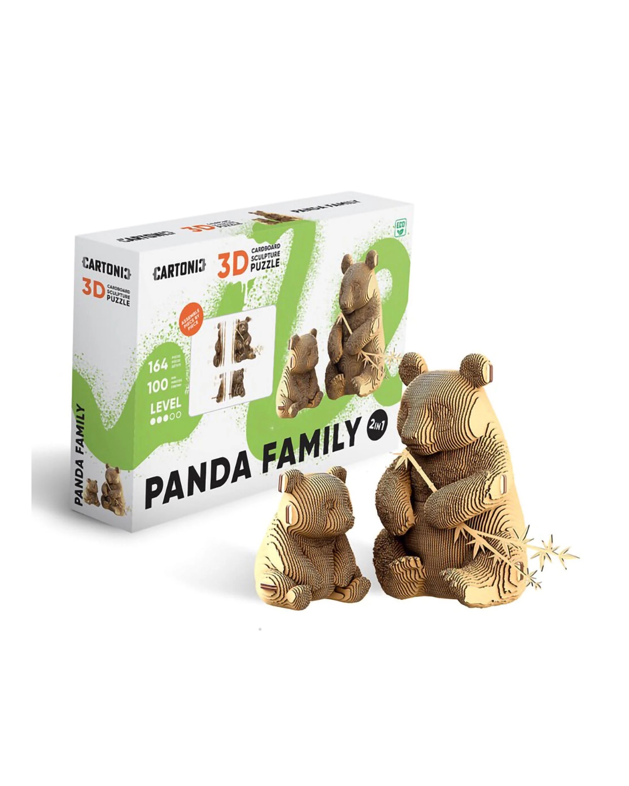 Cartonic 3D Cardboard Puzzle Panda Family, CARTPANDAFAM - Kmart