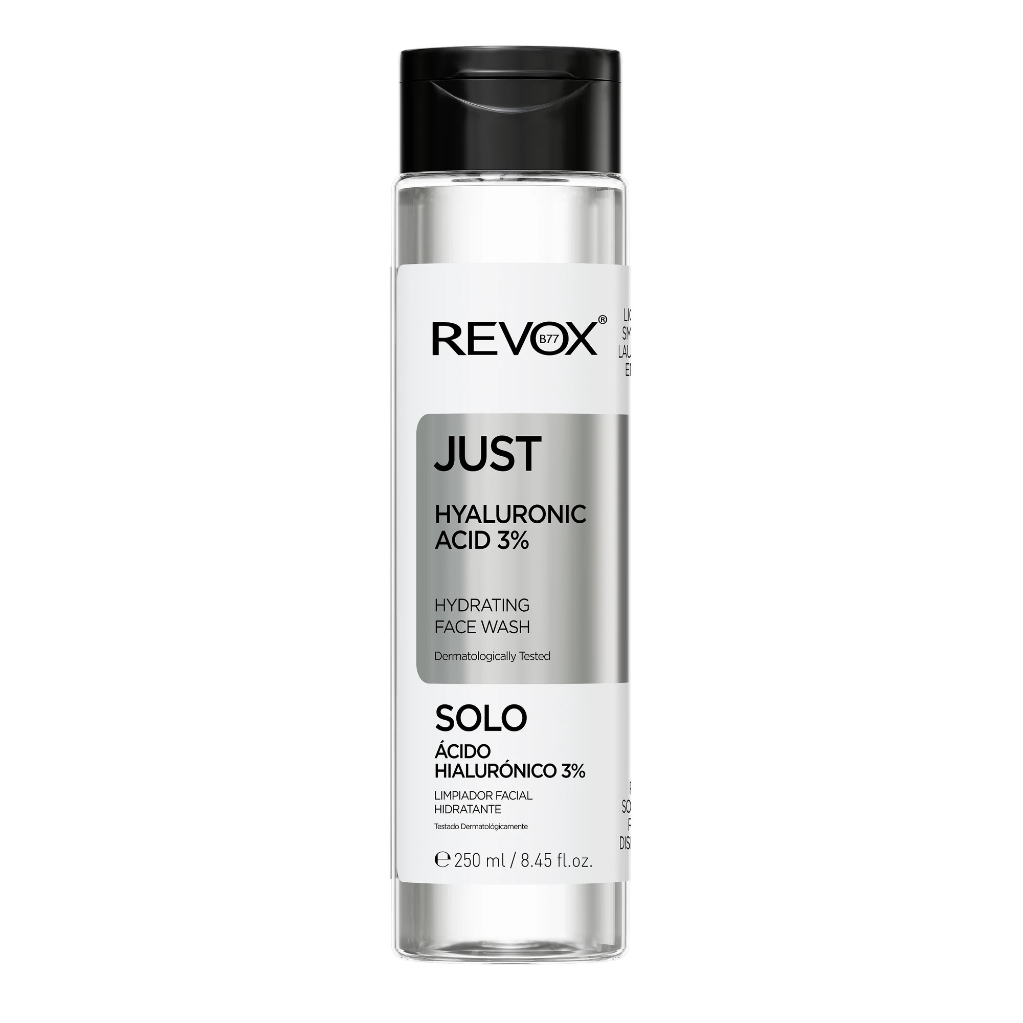 1 Revox B77 Just Hydrating Face Wash 250ml - Hyaluronic Acid 3%