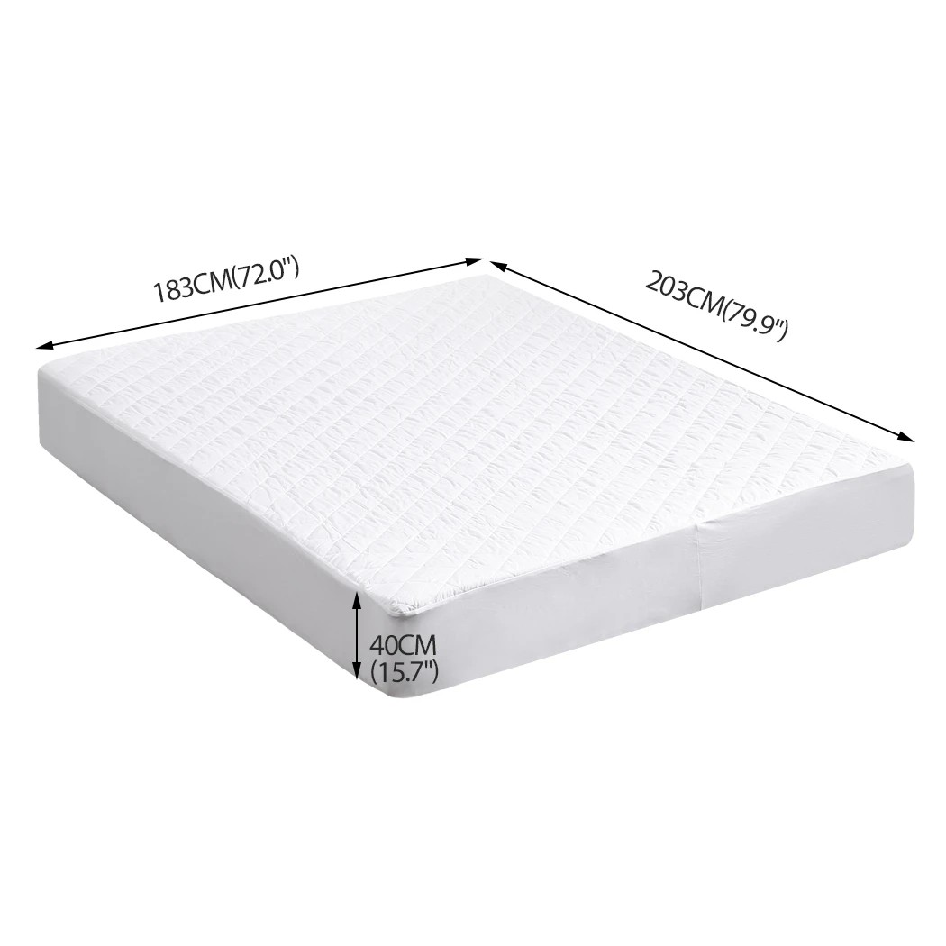 3 Dreamz Fully Fitted Waterproof Microfiber Mattress Protector in King Size, 3 of 7