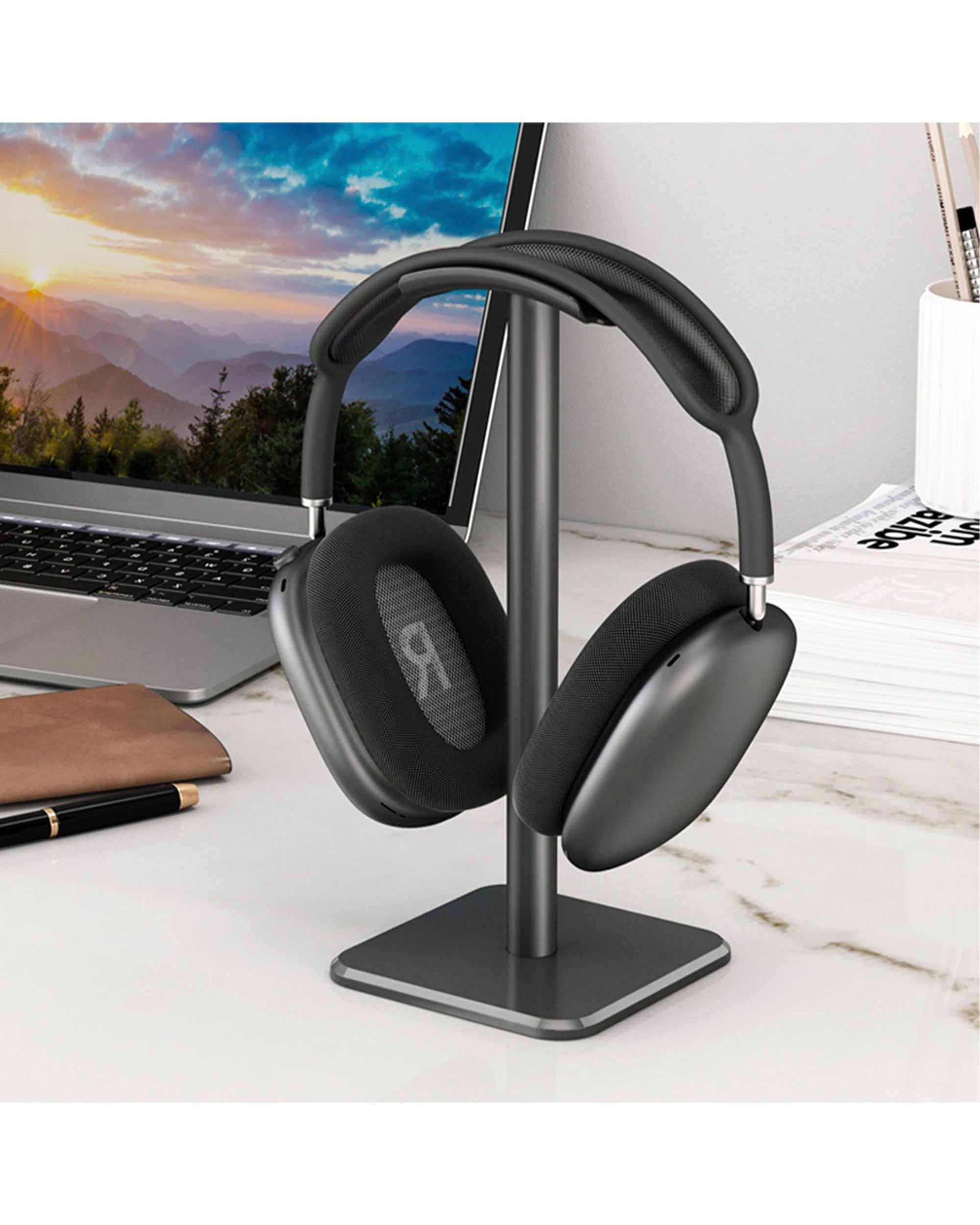 5 Playmax Aluminum Headset Stand - Black, 5 of 6