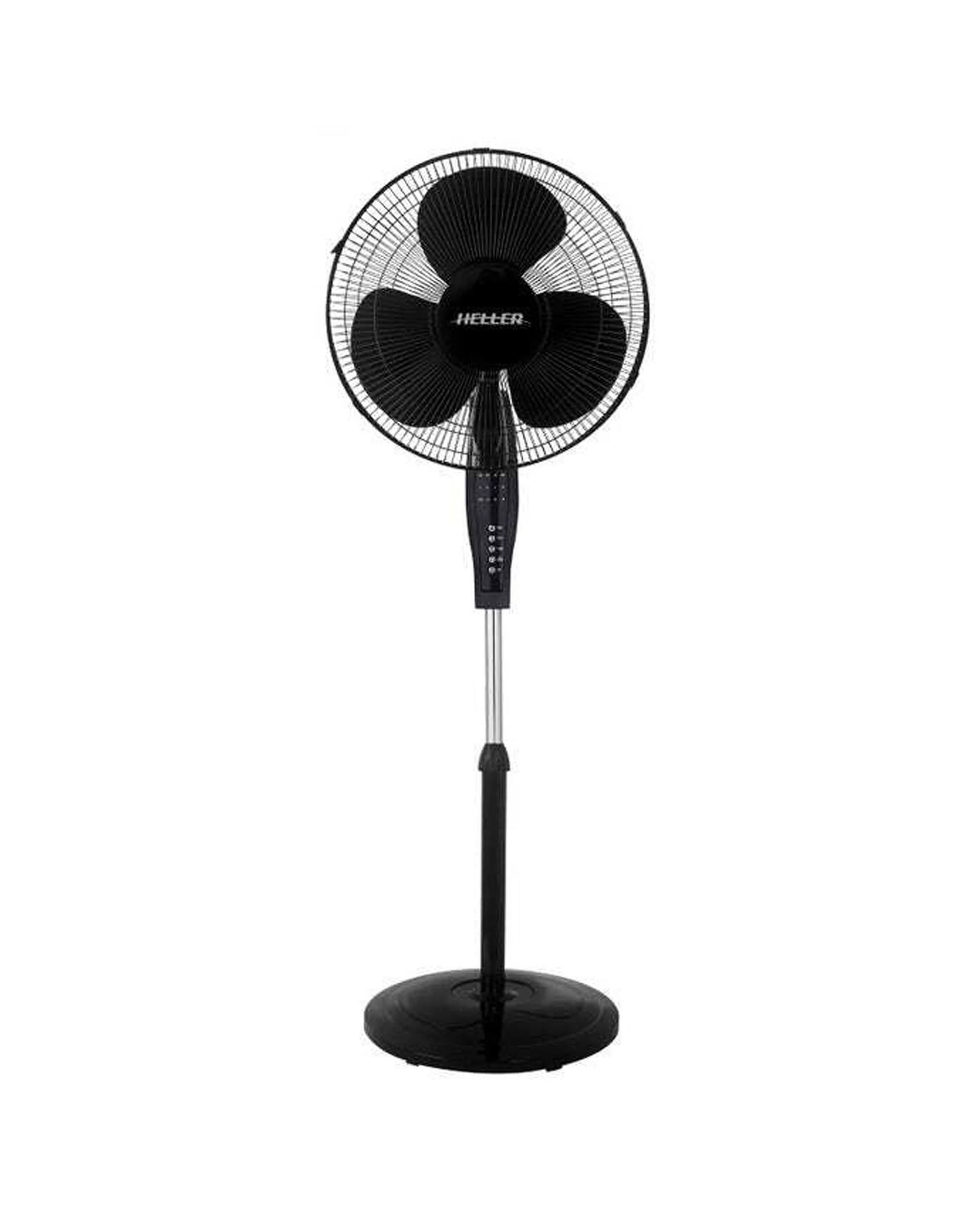 3 Heller 40cm Adjustable Home/office Pedestal Fan With Remote 50w - Black, 3 of 3
