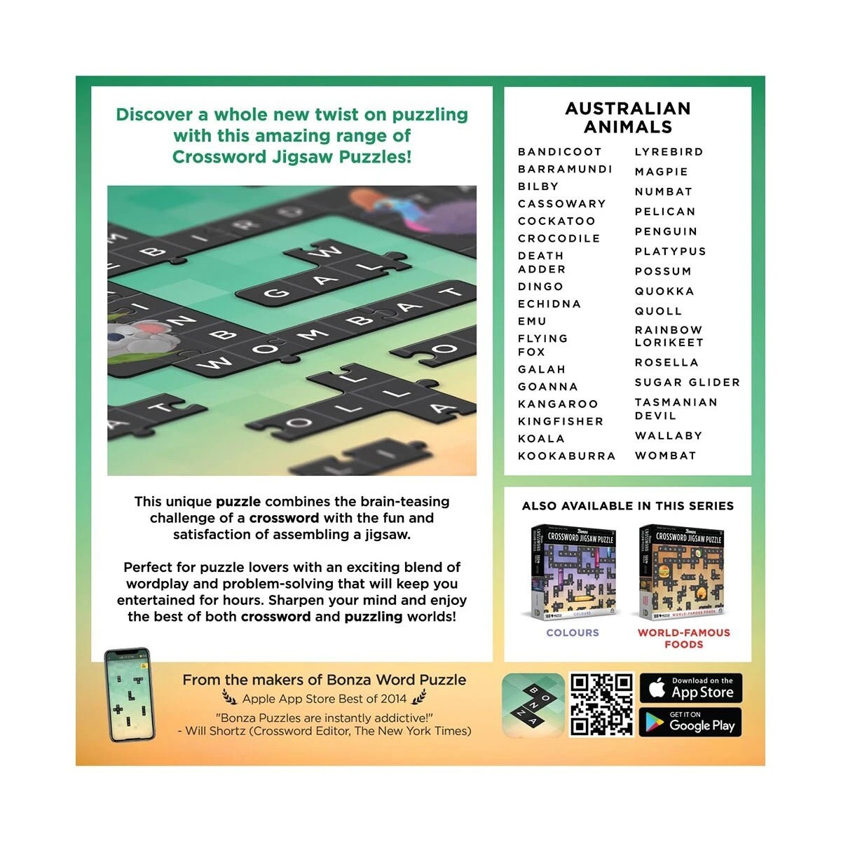 4 100 Piece Bonza Crossword Jigsaw Puzzle - Assorted, 4 of 10