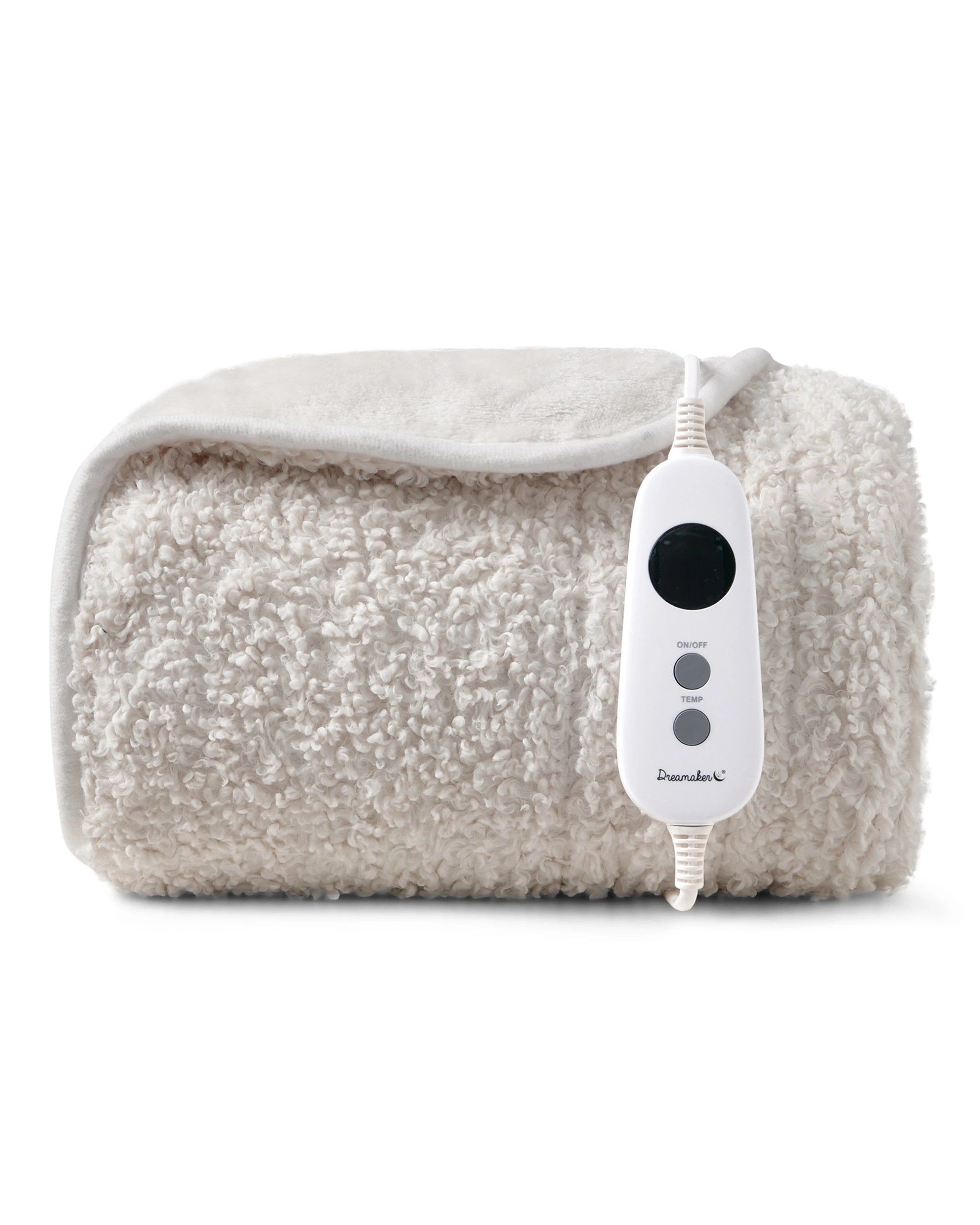 2 Dreamaker Teddy Fleece Heated Throw 130x160cm - Cream, 2 of 6