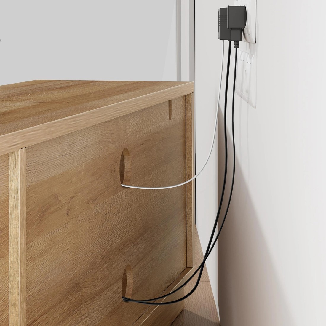 8 Alfordson Entertainment Unit TV Cabinet Stand Storage Drawer 180cm - Oak, 8 of 10