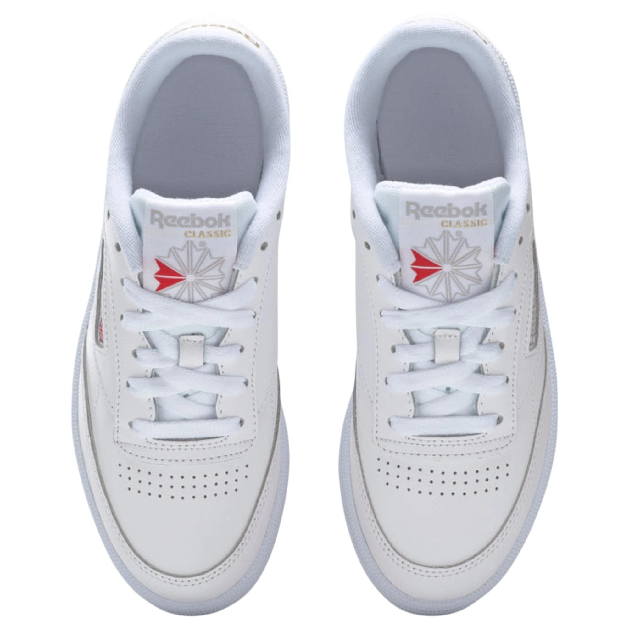 5 Reebok Womens Club C 85 Casual Shoes WHITE/LIGHT GREY/GUM, 5 of 9