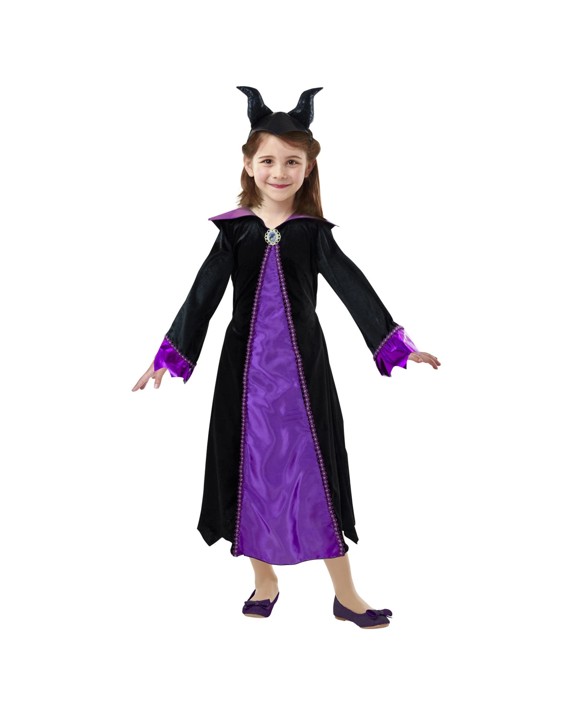 1 Disney Maleficent Deluxe Dress Up Costume Young Girls - Multi, 1 of 3