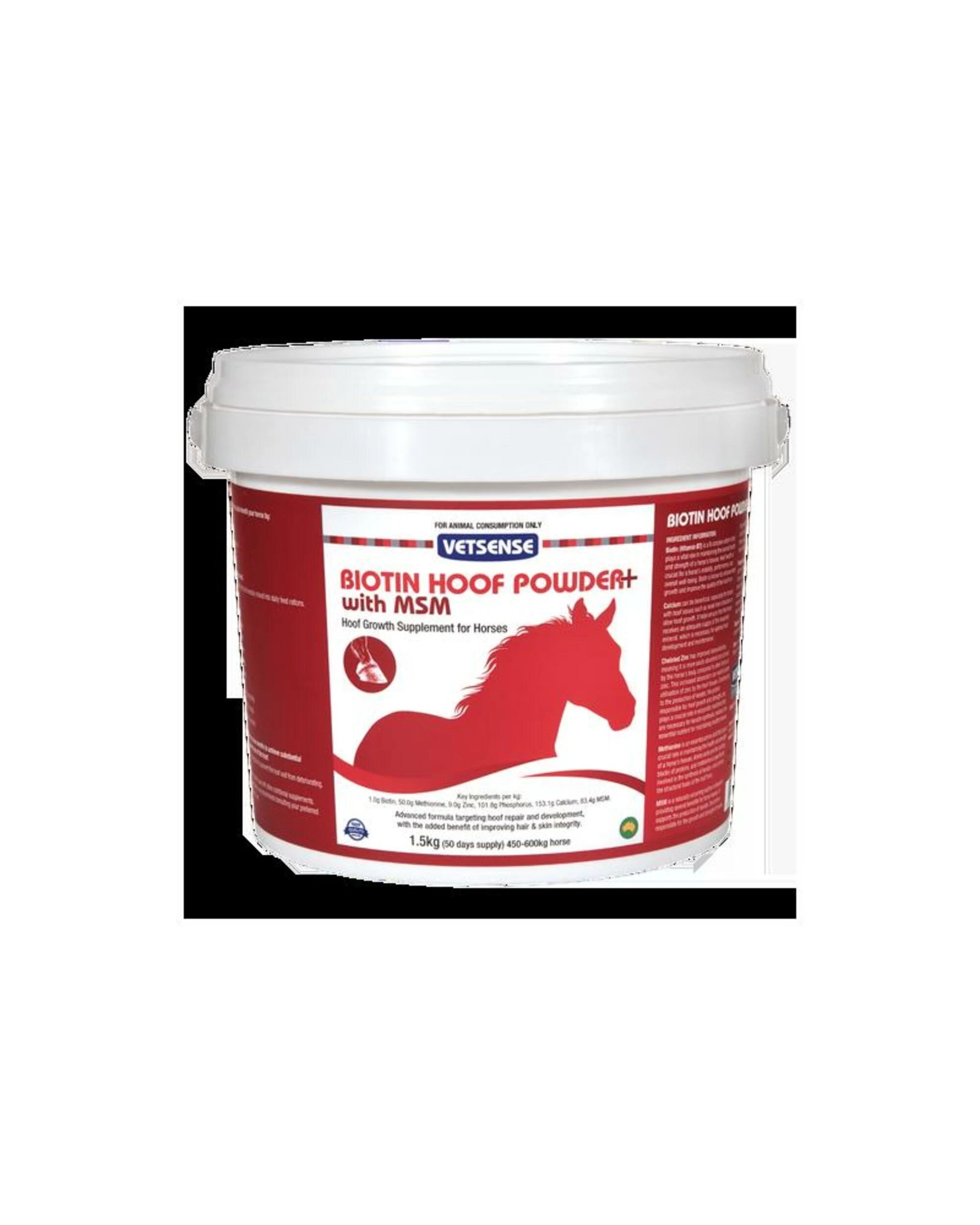 1 Vetsense Biotin Hoof Powder + Msm 1.5kg, 1 of 1