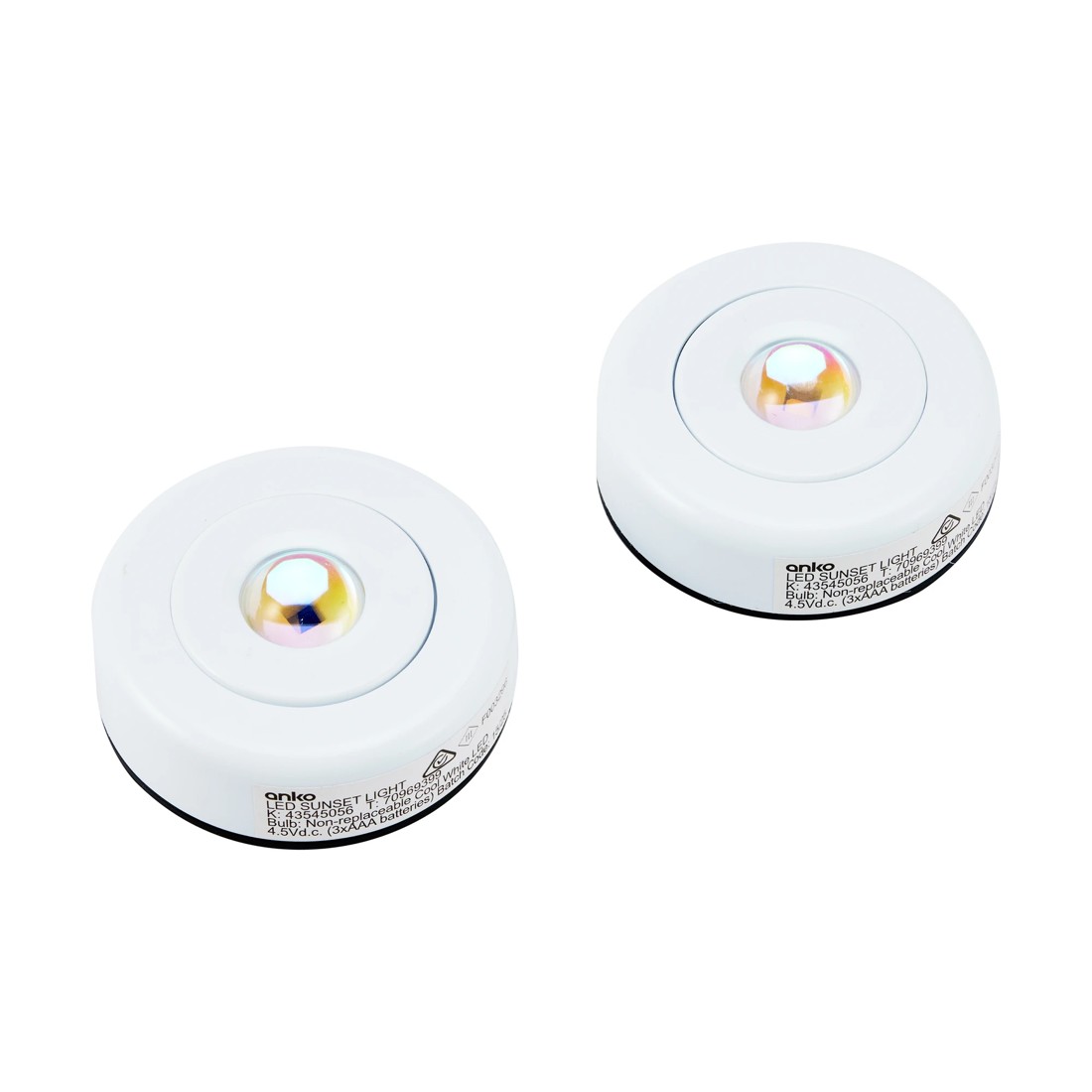 1 2 Pack LED Sunset Projection Touch Lights, 1 of 7