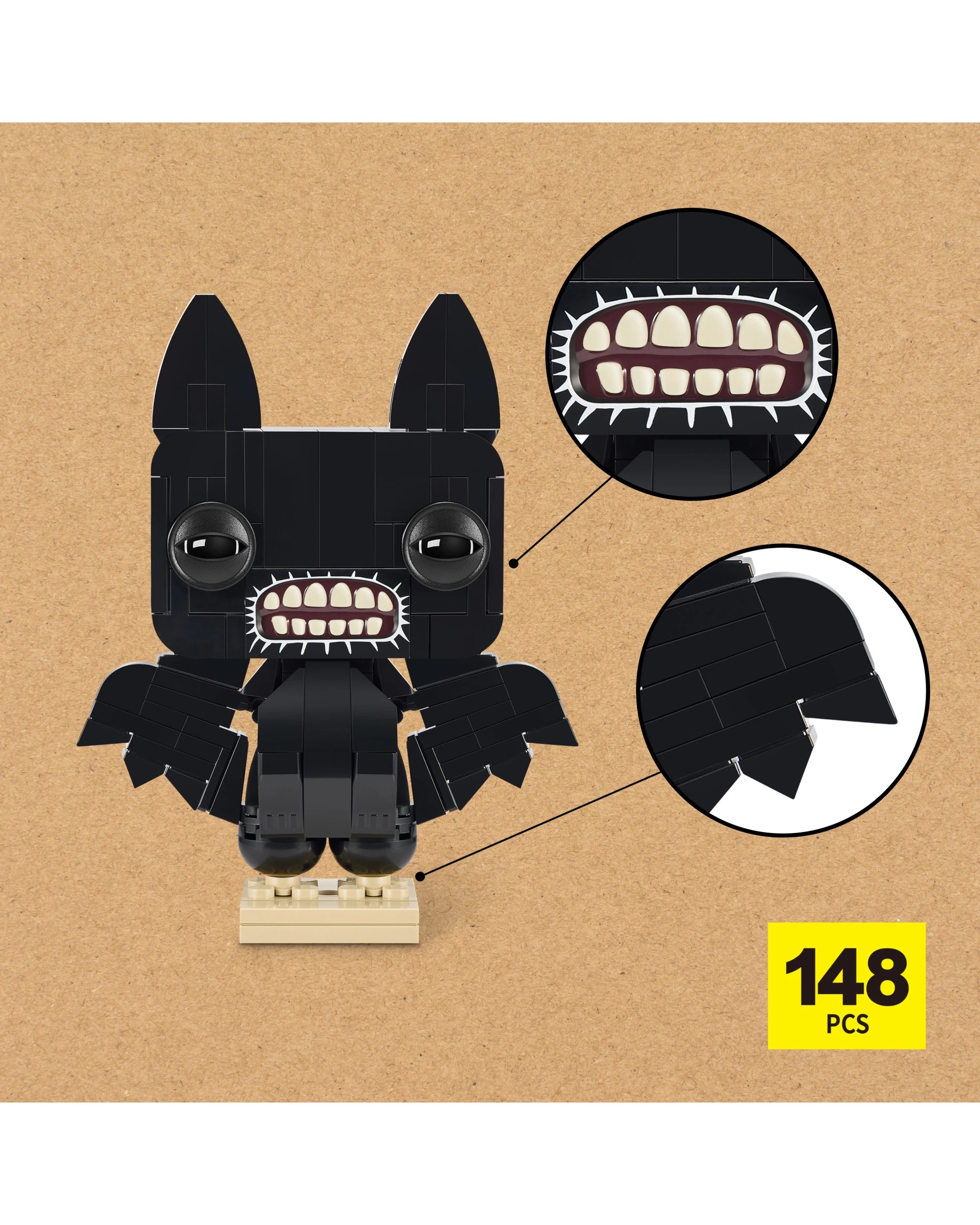 4 Max Build More Premium Fugglers Building Bricks Collection By Zuru - Assorted - Multi, 4 of 10