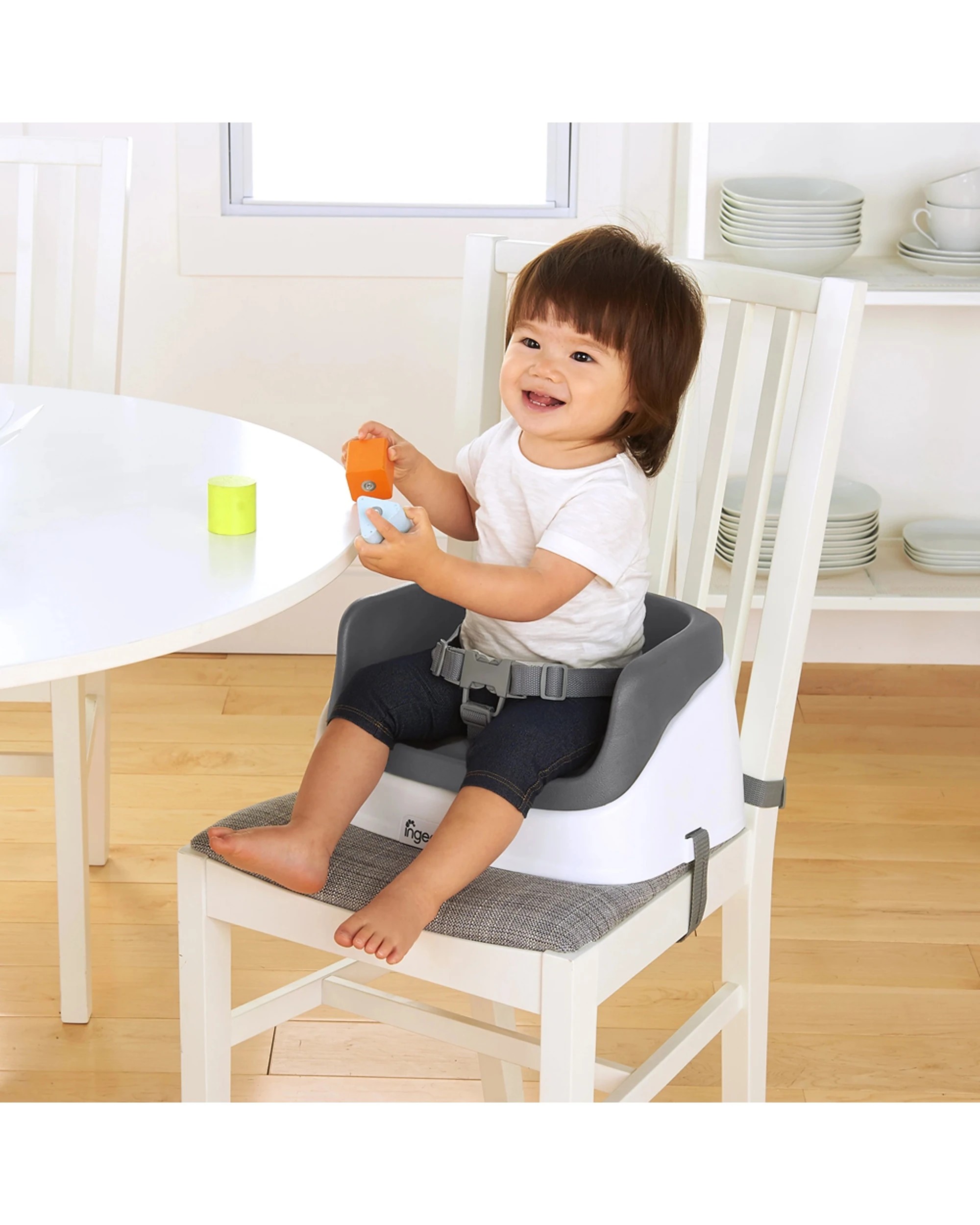 5 Ingenuity Smartclean Toddler Booster - Slate - Grey, 5 of 7