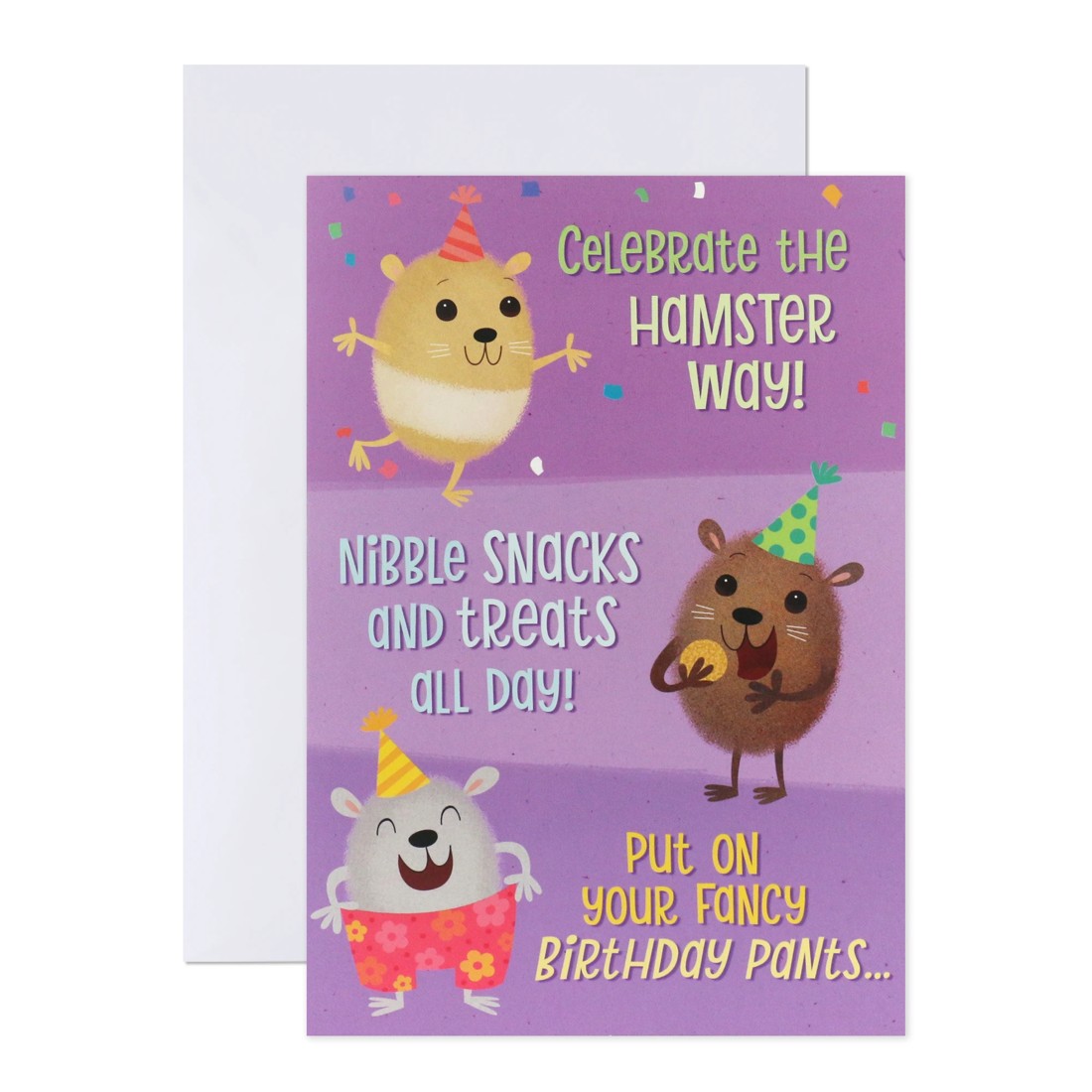 1 Hallmark Interactive Sound Happy Birthday Card - Hamster, 1 of 4