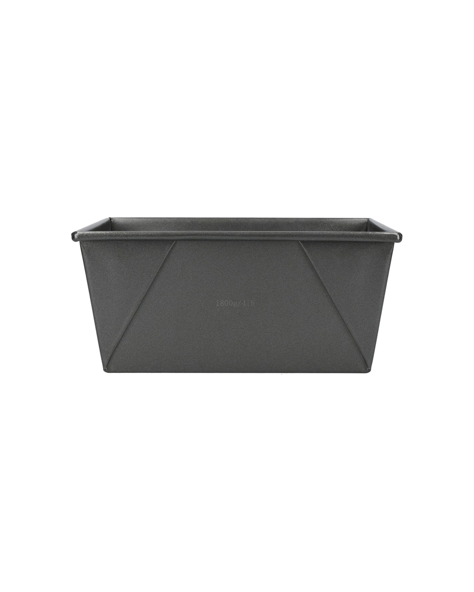 3 Mastercraft 2x 24x16cm Heavy Base Non-Stick Box Sided Loaf Bread Pan - Black, 3 of 6