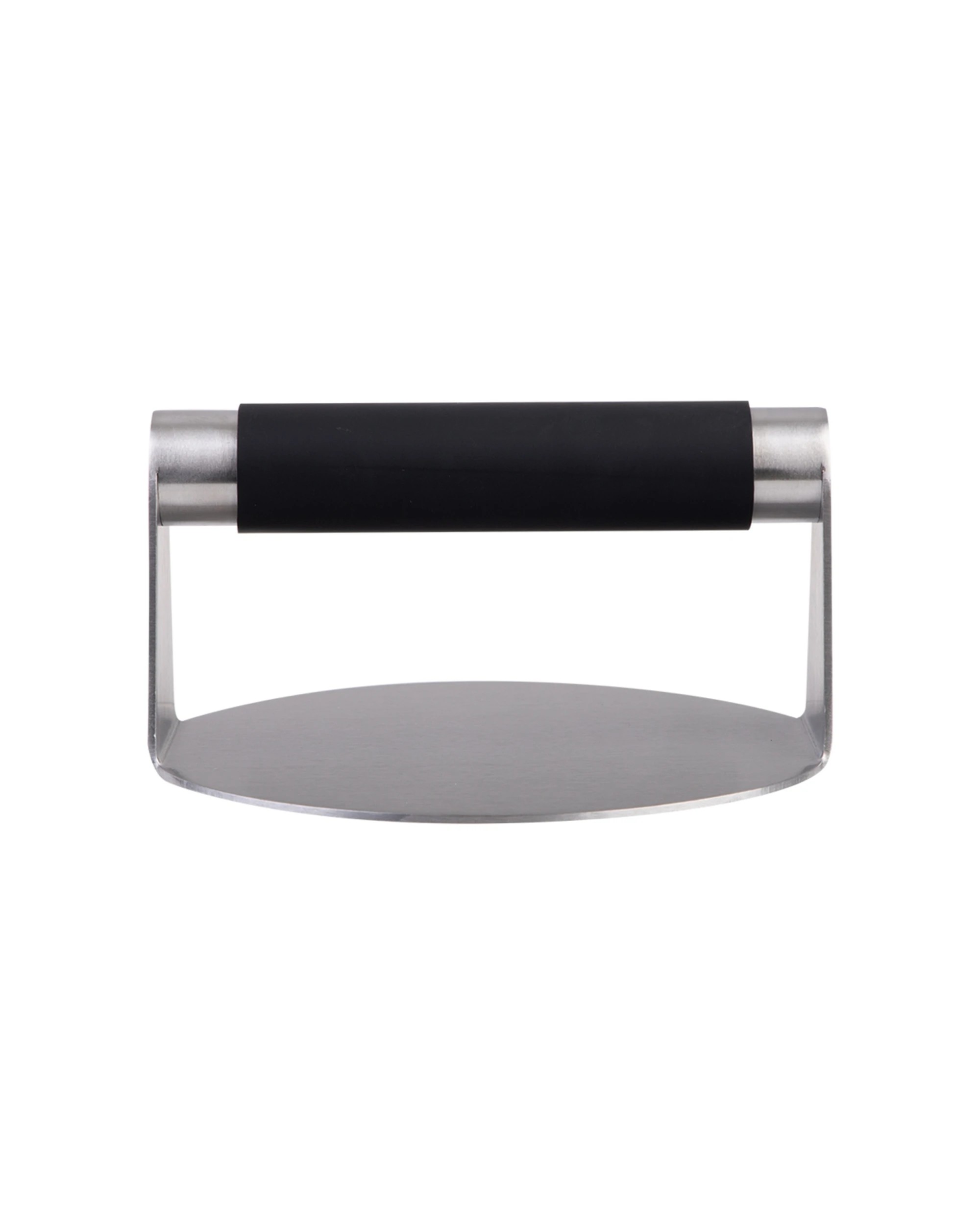 2 Urban Grill Stainless Steel Smash Patty Press 14cm Soft Grip Handle - Black, 2 of 10