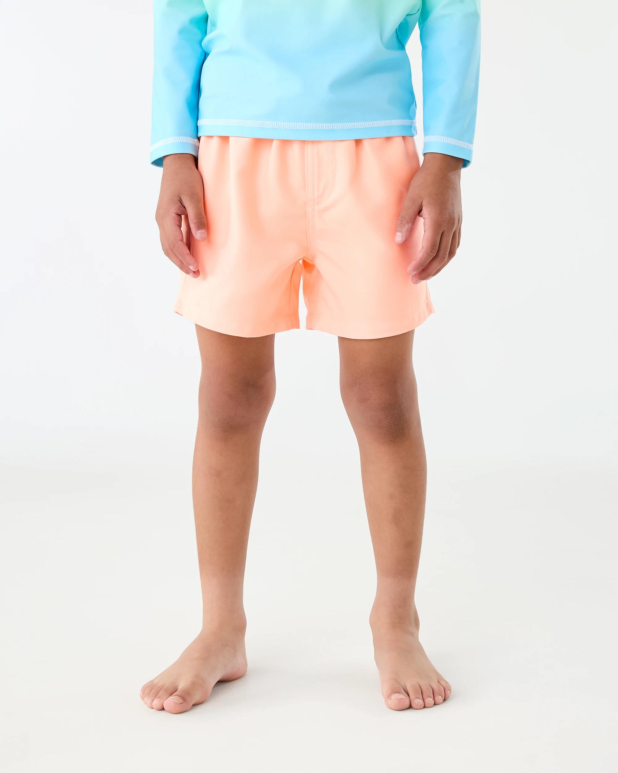 1 Plain Boardshorts Fluro Org, 1 of 5