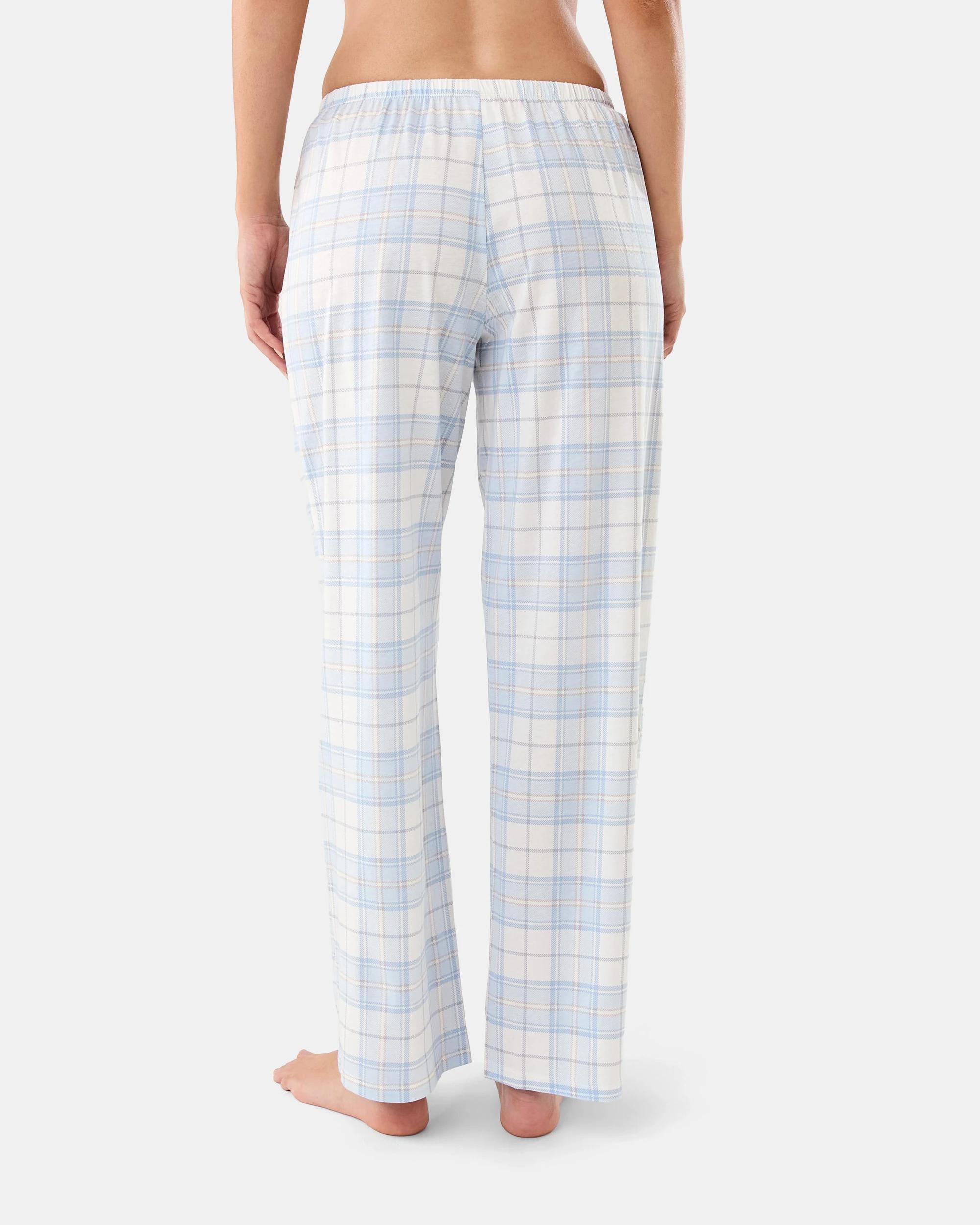 3 Cotton Print Knit Pants Blu Bw Chk, 3 of 5
