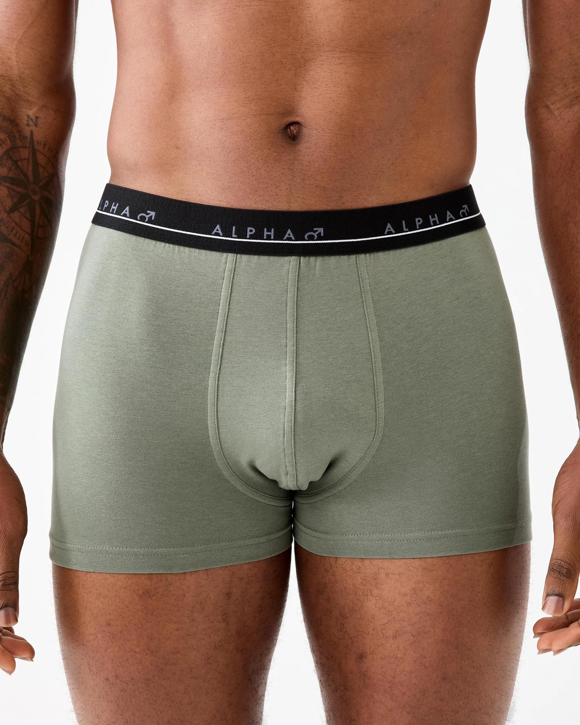 4 5 Pack Plain Trunks Greens, 4 of 10