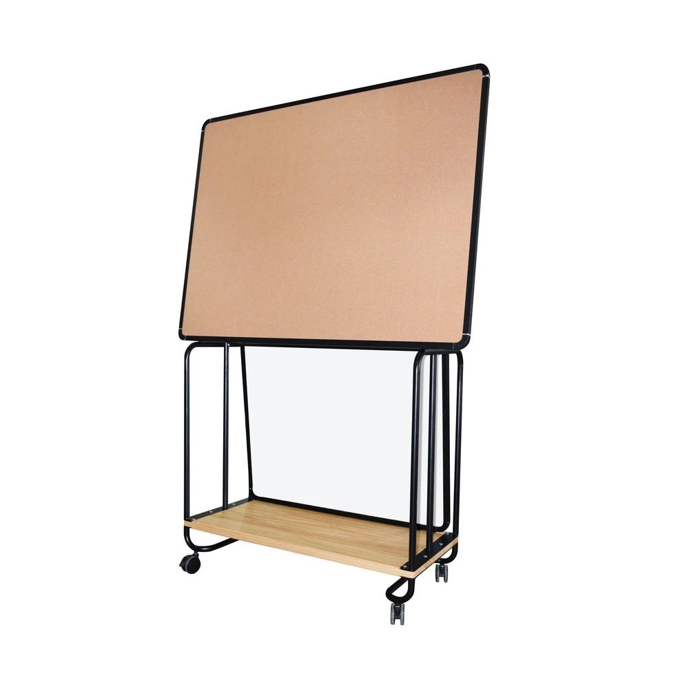 3 J.Burrows Whiteboard/Corkboard with Steel Easel Trolley, 3 of 10