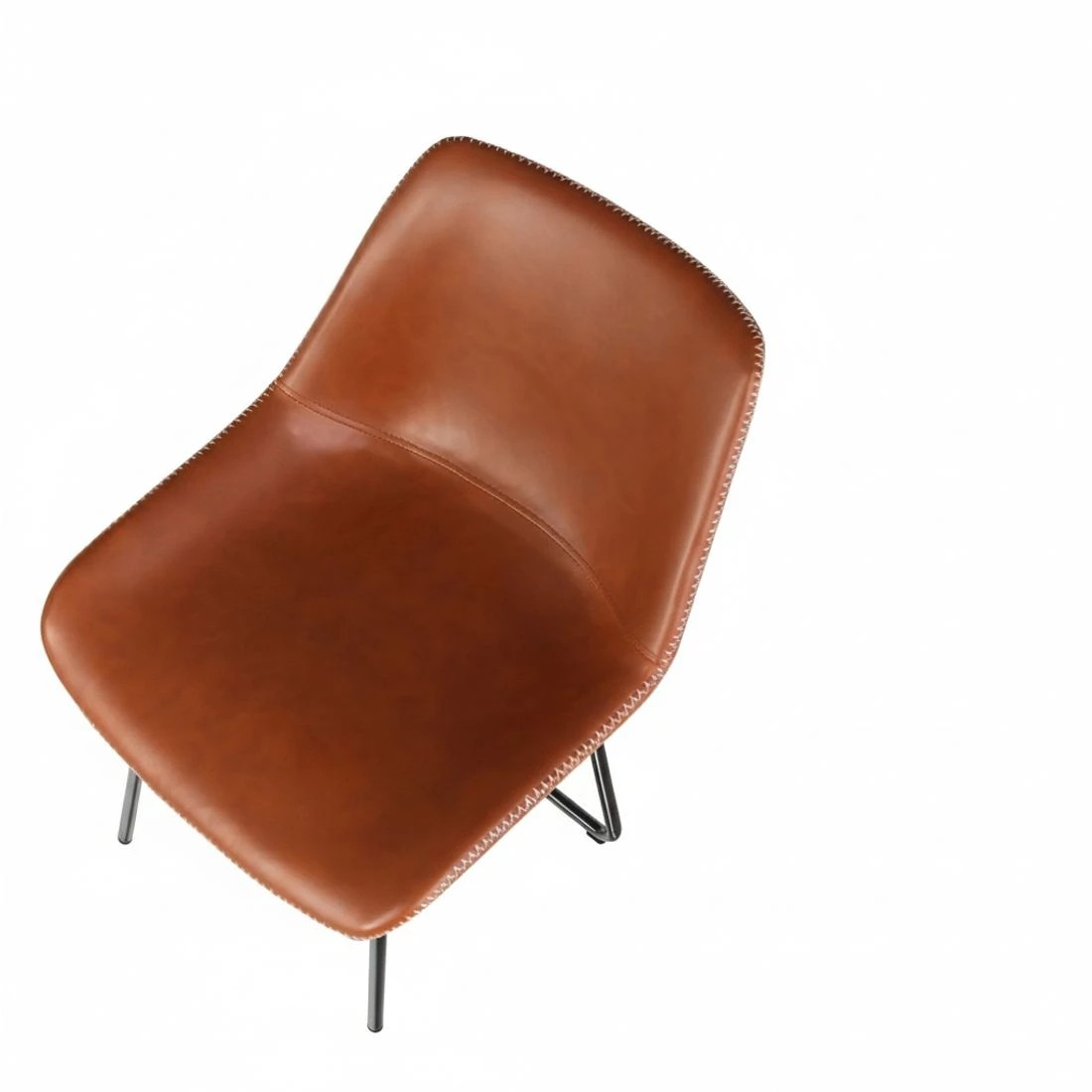 5 Artiss 4x Bar Stools Leather Padded Metal Legs - Brown, 5 of 5