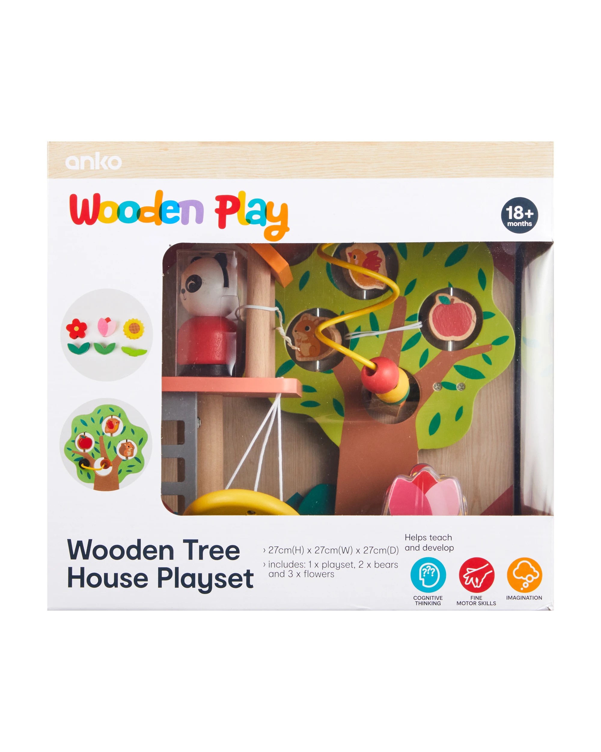 8 Wooden Play Tree House Playset, 8 of 9