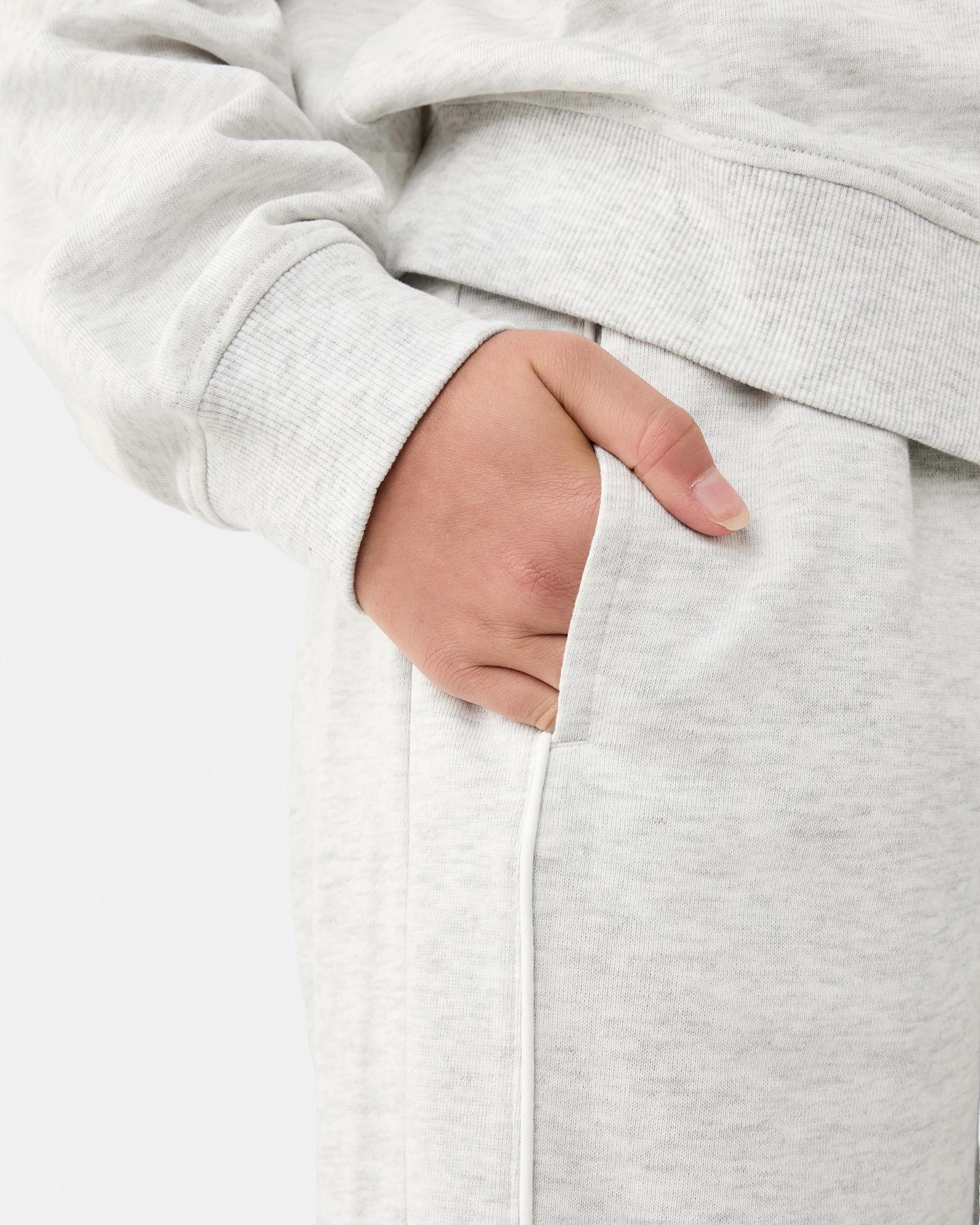 3 Barrel Leg Trackpants Wht Marle, 3 of 8