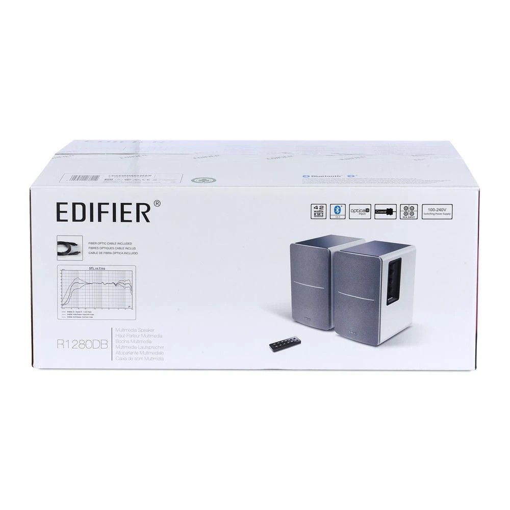 7 EDIFIER R1280DB Bluetooth Bookshelf Speaker Silver/White, 7 of 10
