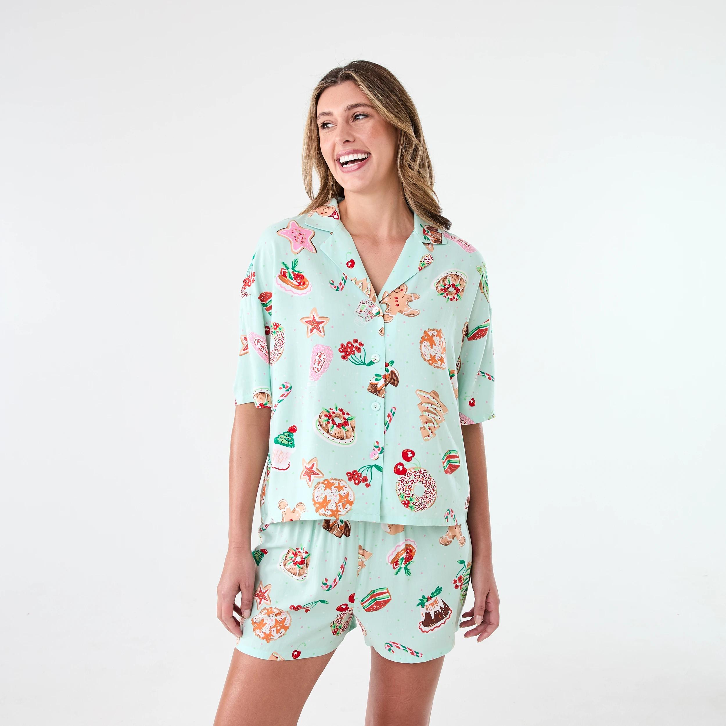 1 Christmas Woven Boxy Pyjama Set Bay Food, 1 of 7