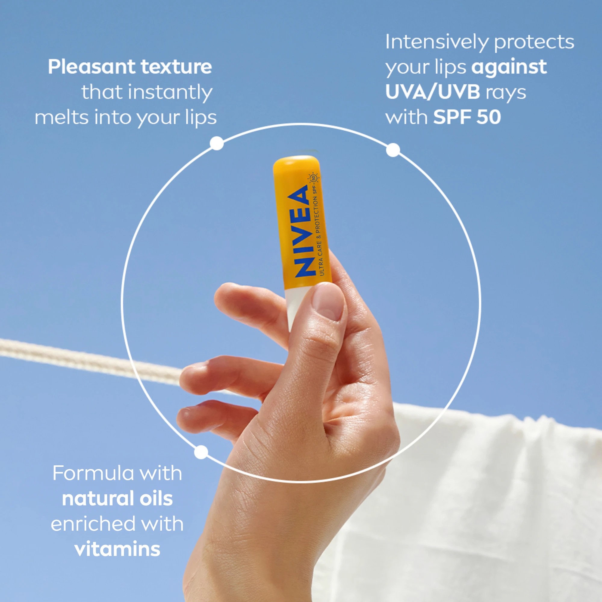 4 Nivea Ultra Care and Protection SPF 50 Lip Balm 4.8g, 4 of 9