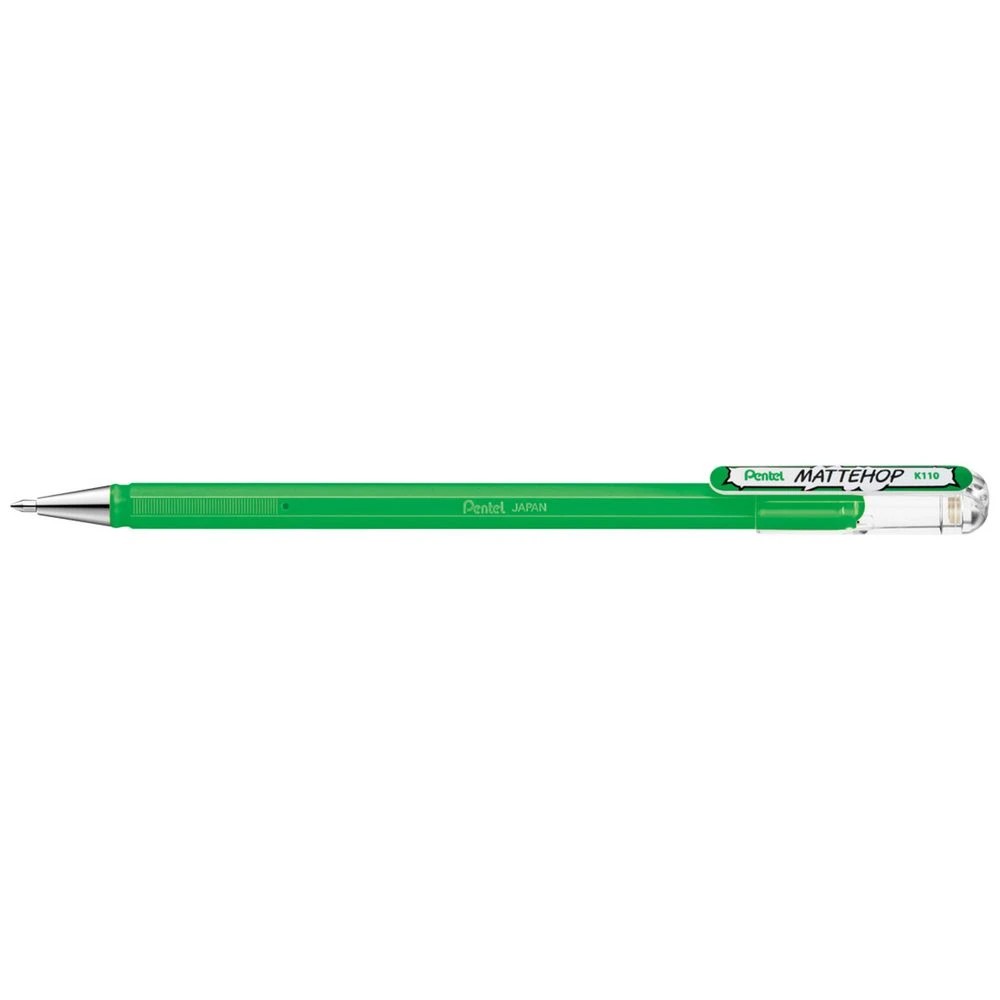 2 Pentel Mattehop Gel Pen 1.0mm Green, 2 of 2