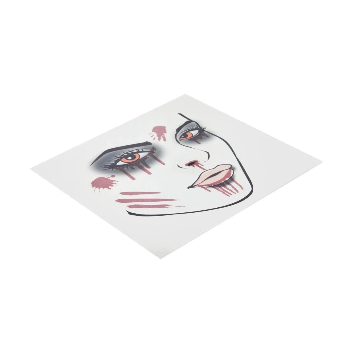 6 OXX Cosmetics 7 Piece Halloween Face Tattoos - Blood, 6 of 7