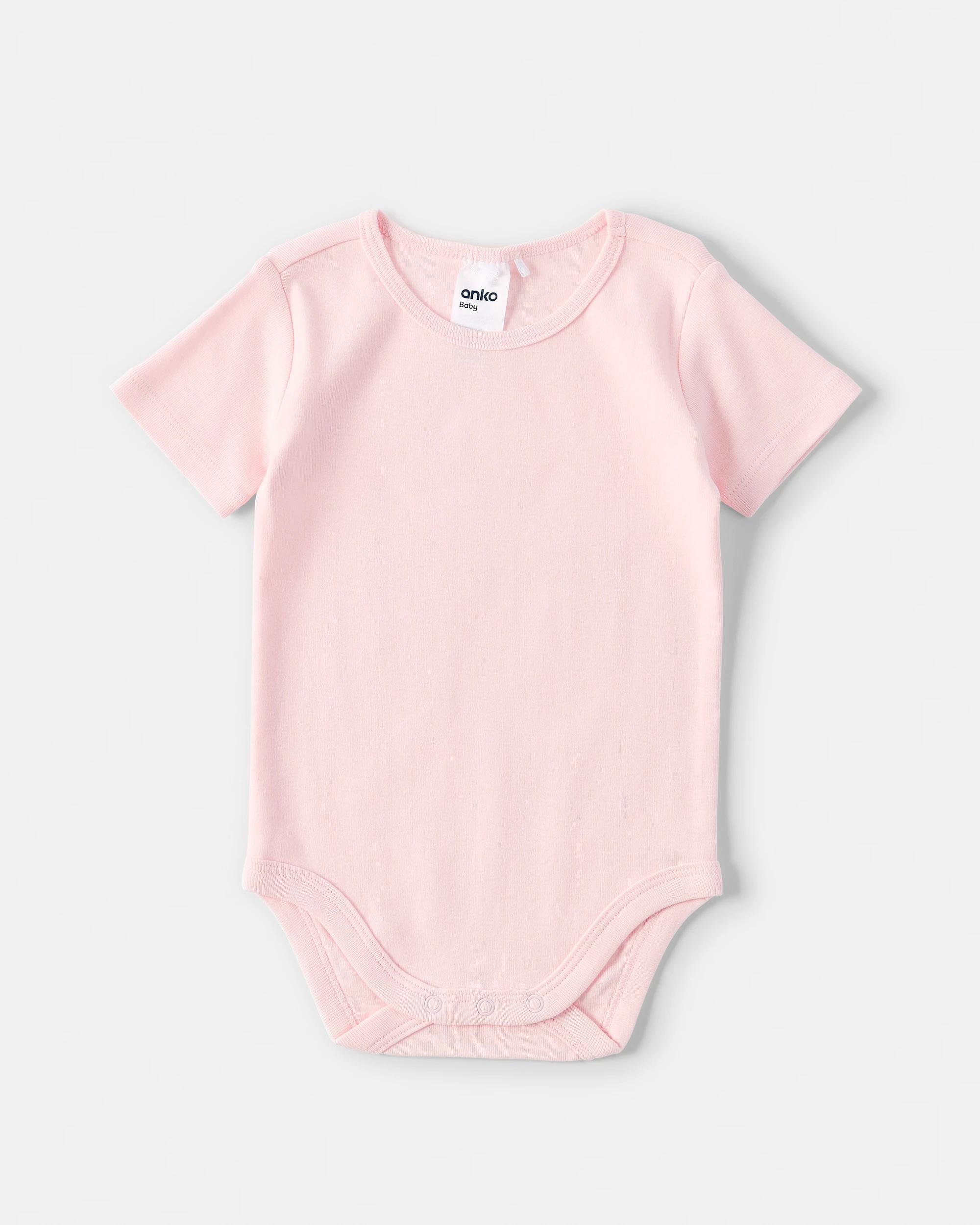 4 2 Pack Short Sleeve Bodysuits Pnk Pck, 4 of 6