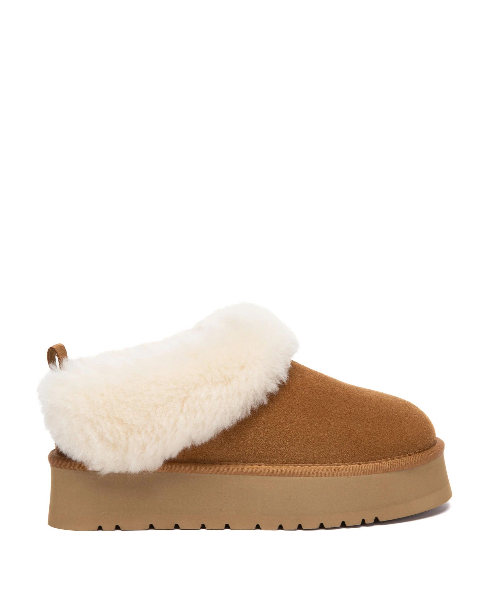 1 Australian Shepherd UGG Womens Glacial Slippers CHESTNUT, 1 of 5
