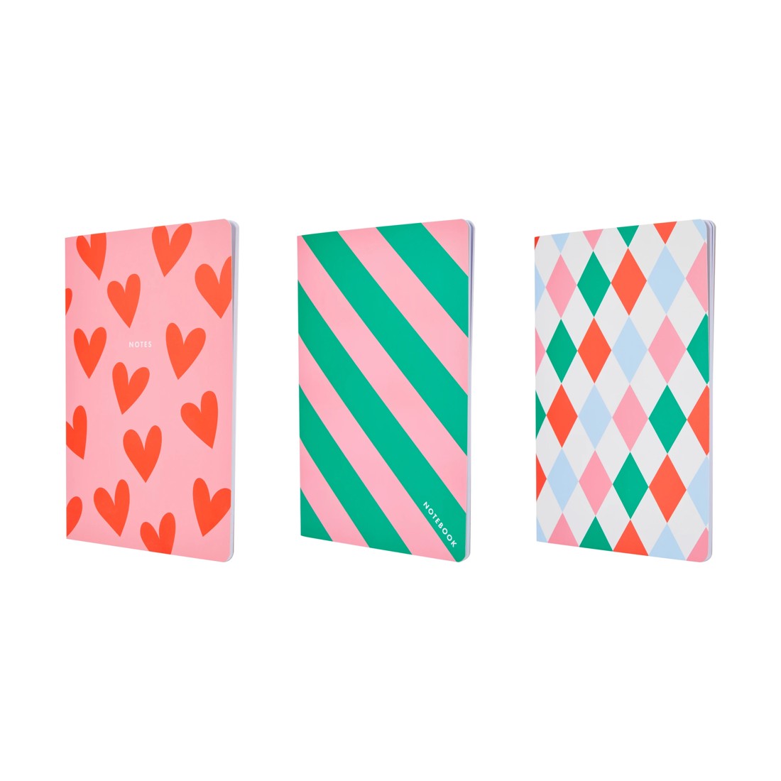 3 3 Pack B5 Stitch Notebook Set, 3 of 5