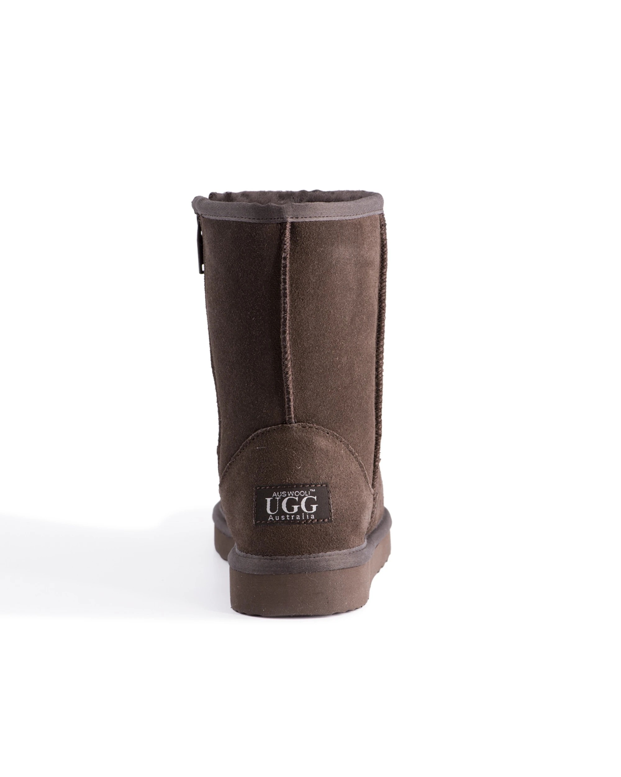 3 Aus Wooli Ugg Mid Calf Zip Up Sheepskin Boot, 3 of 6