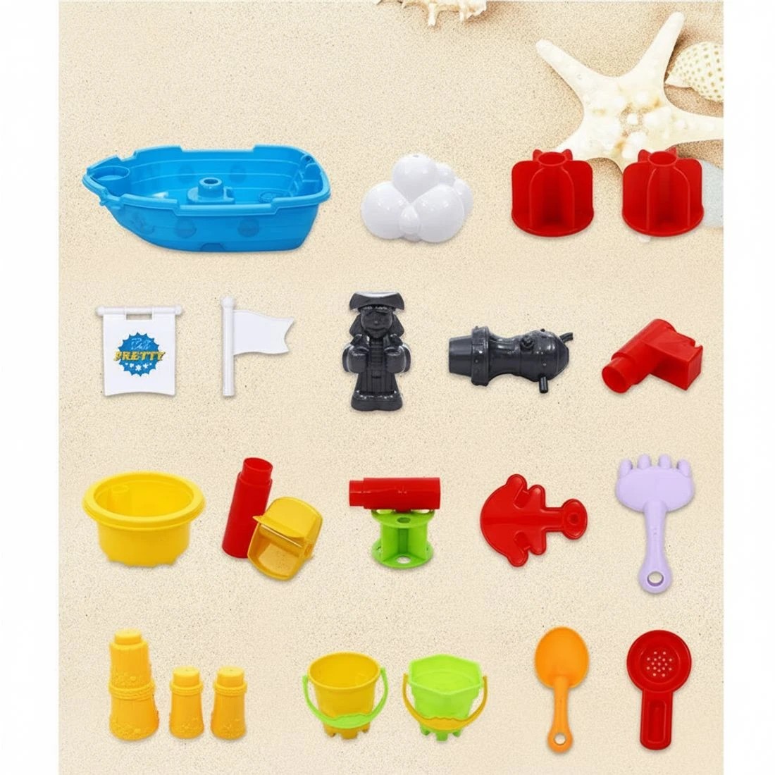 5 Keezi Kids Sandpit Pretend Play Set Outdoor Toys Water Table Activity Play Set - Multi, 5 of 5