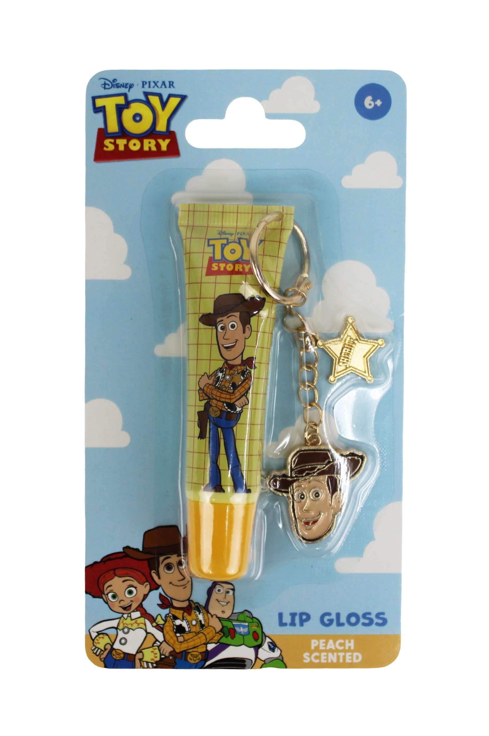 1 Disney Pixar Toy Story Lip Gloss Keychain 12ml - Peach Scented, 1 of 4