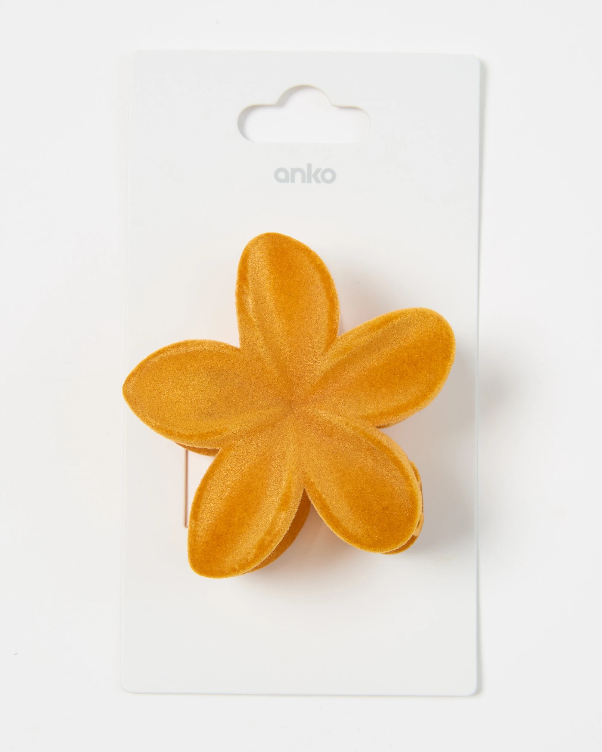 4 Yellow Velvet Frangipani Claw Hair Clip, 4 of 4